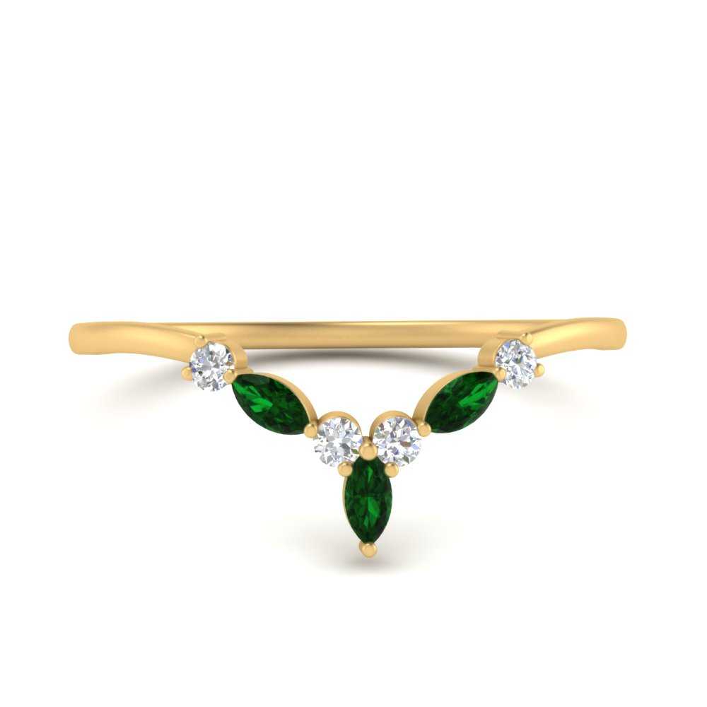 Crown Marquise And Round Band