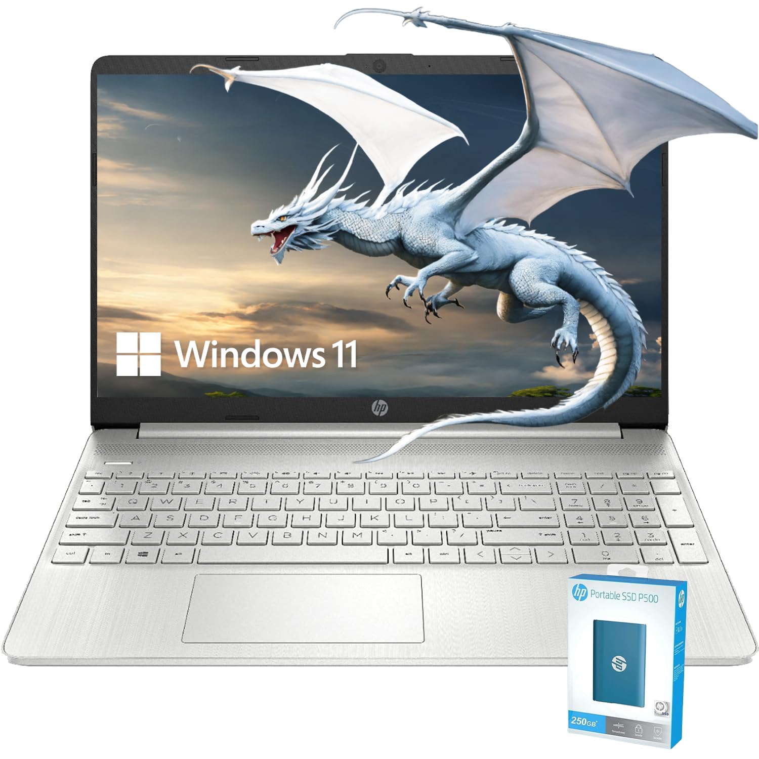 HP Pavilion Premium Laptop 15.6" FHD – AMD Athlon N3050, 16GB RAM, 1TB SSD, Windows 11 Pro