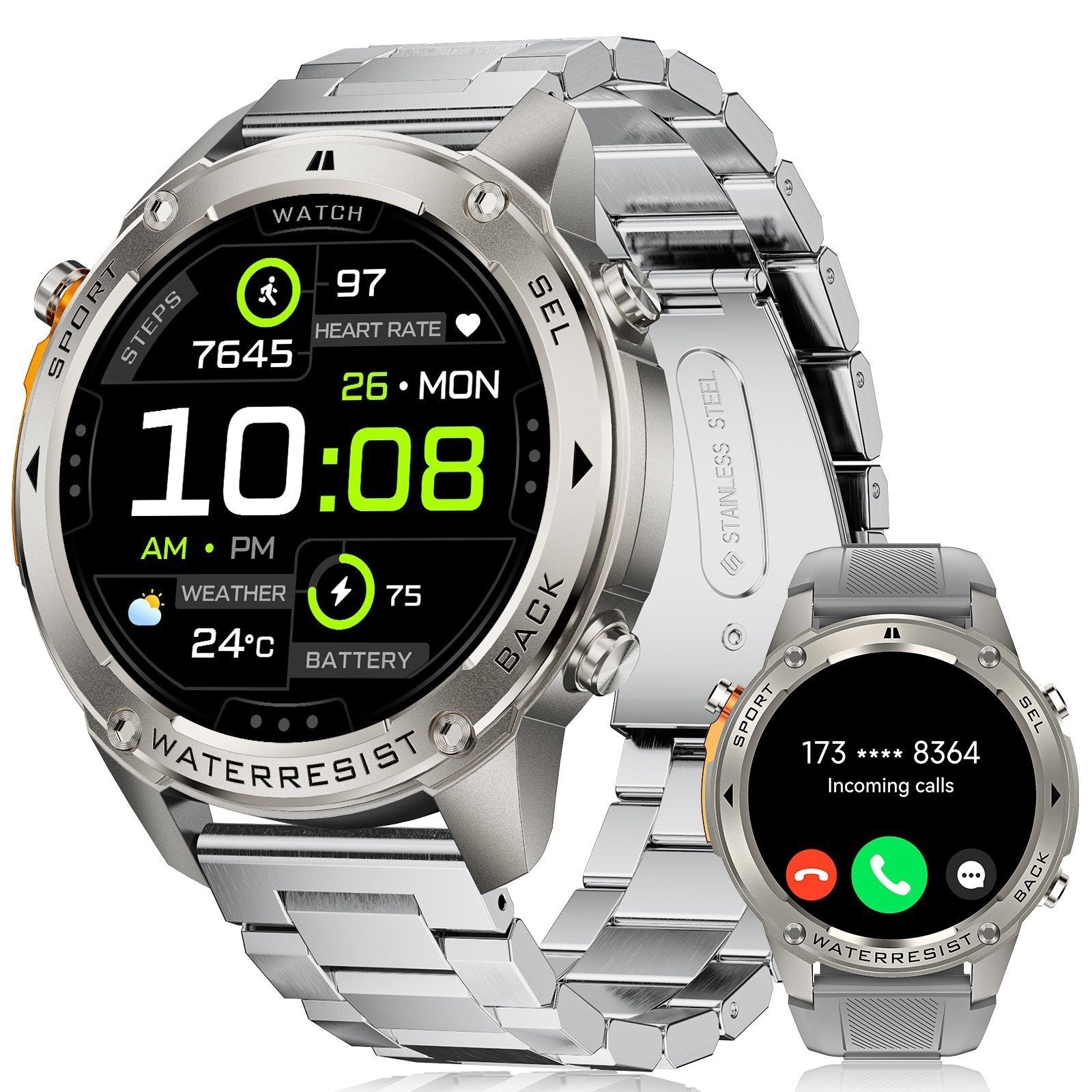 Bluetooth Calling GPS Beidou Positioning Triple-Proof Smartwatch