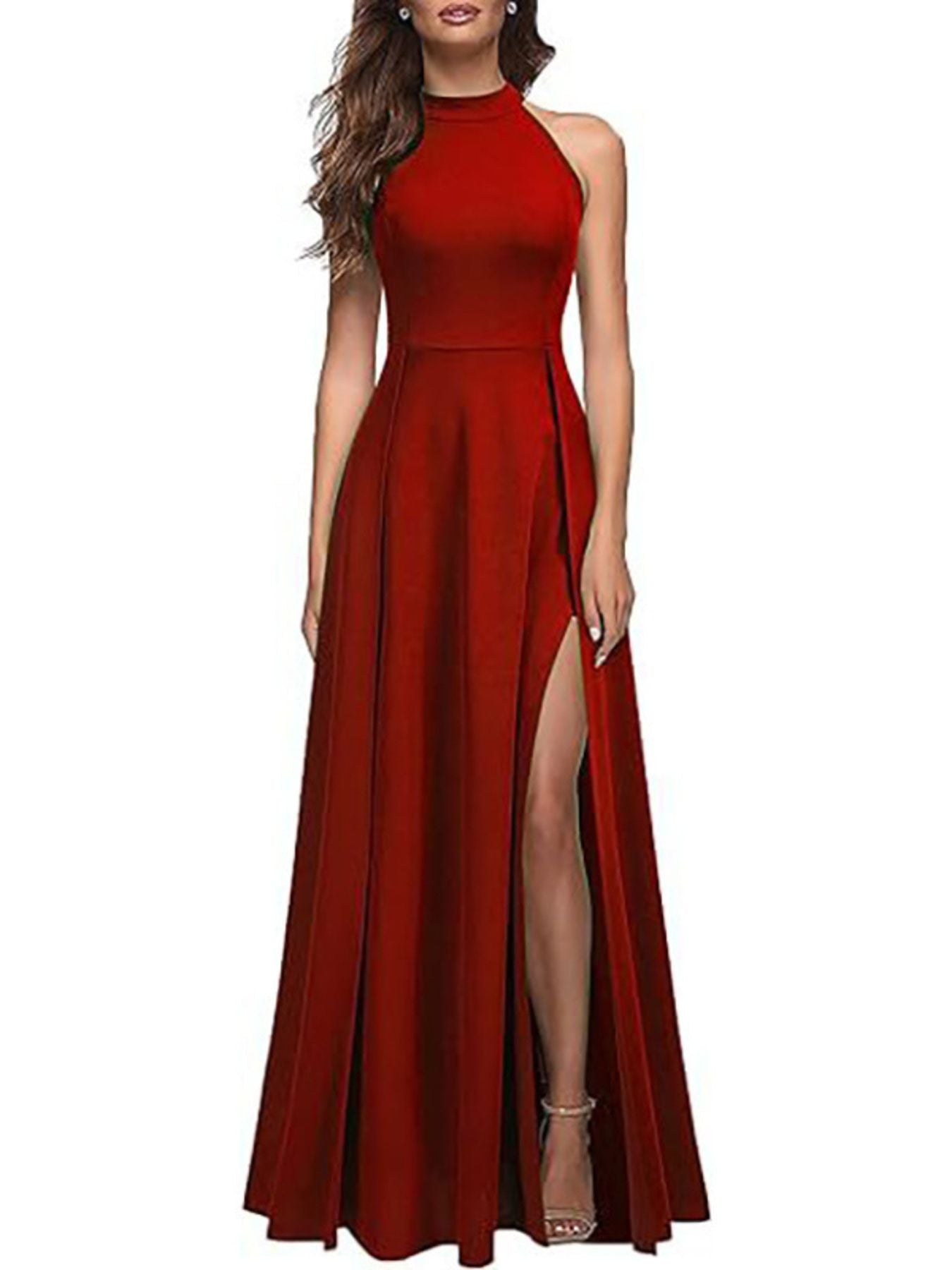 Sleeveless Slit Maxi Dress