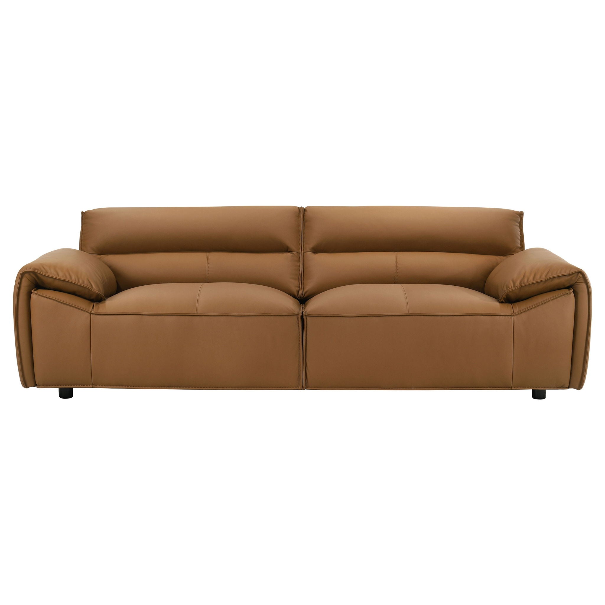 Buxton 2-piece Leather Upholstered Sofa Set Orange