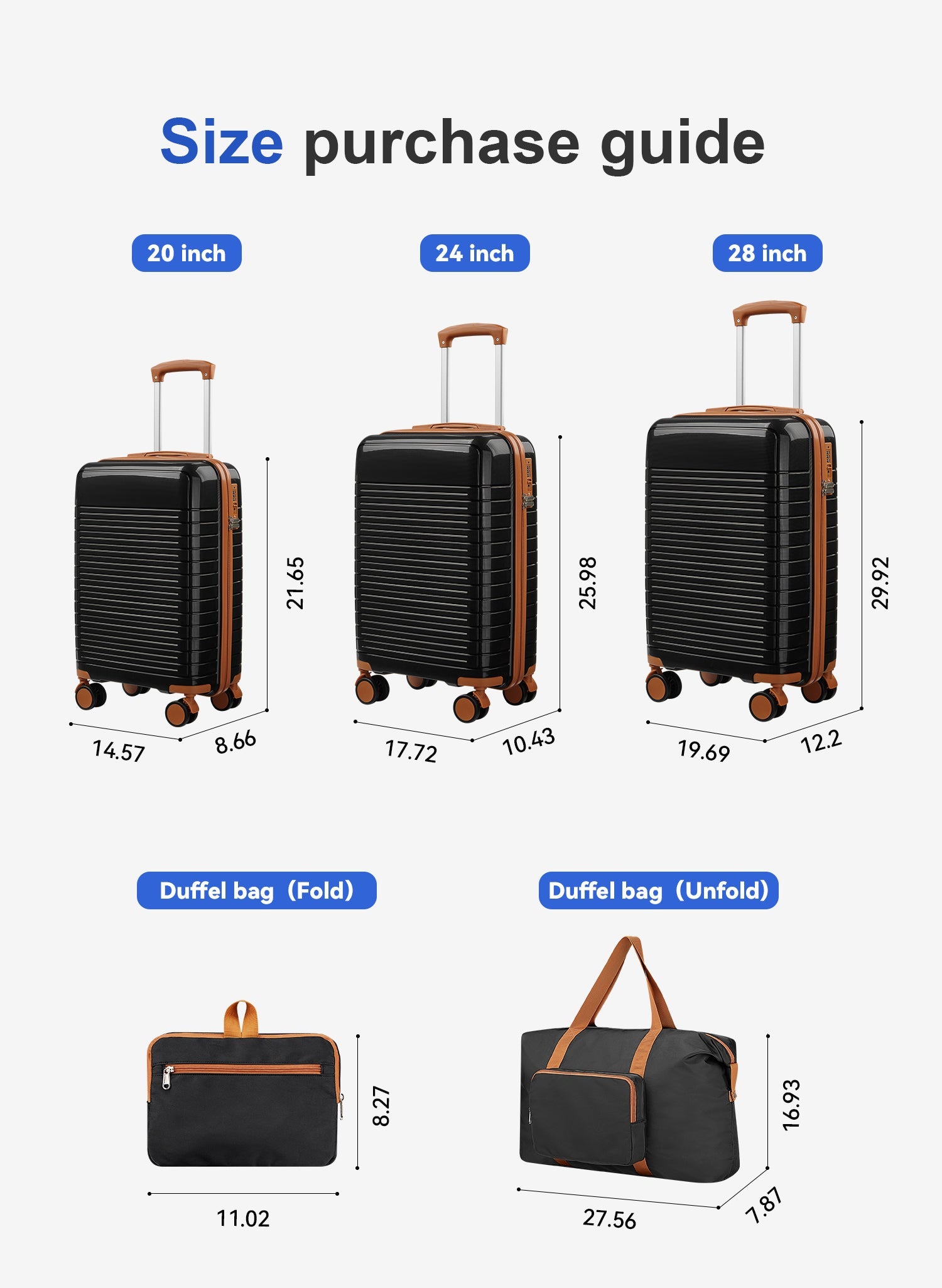 5-Piece Hardside Luggage Set