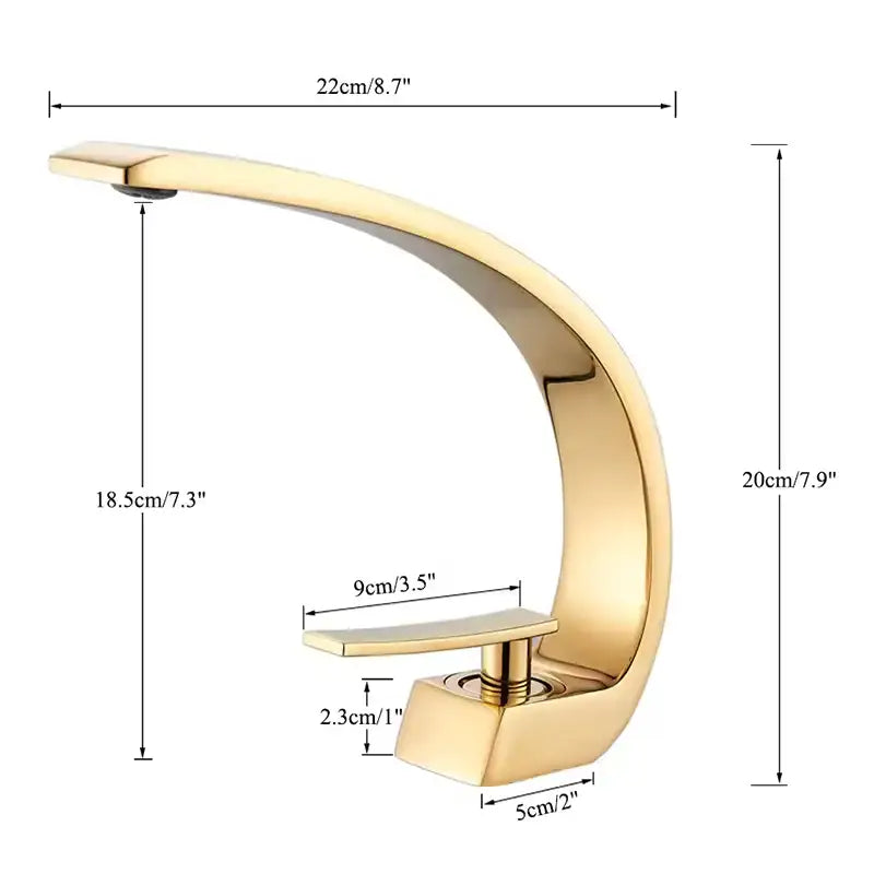 DecorBites™ Black Luxury Brass Basin Faucet Mixer Tap