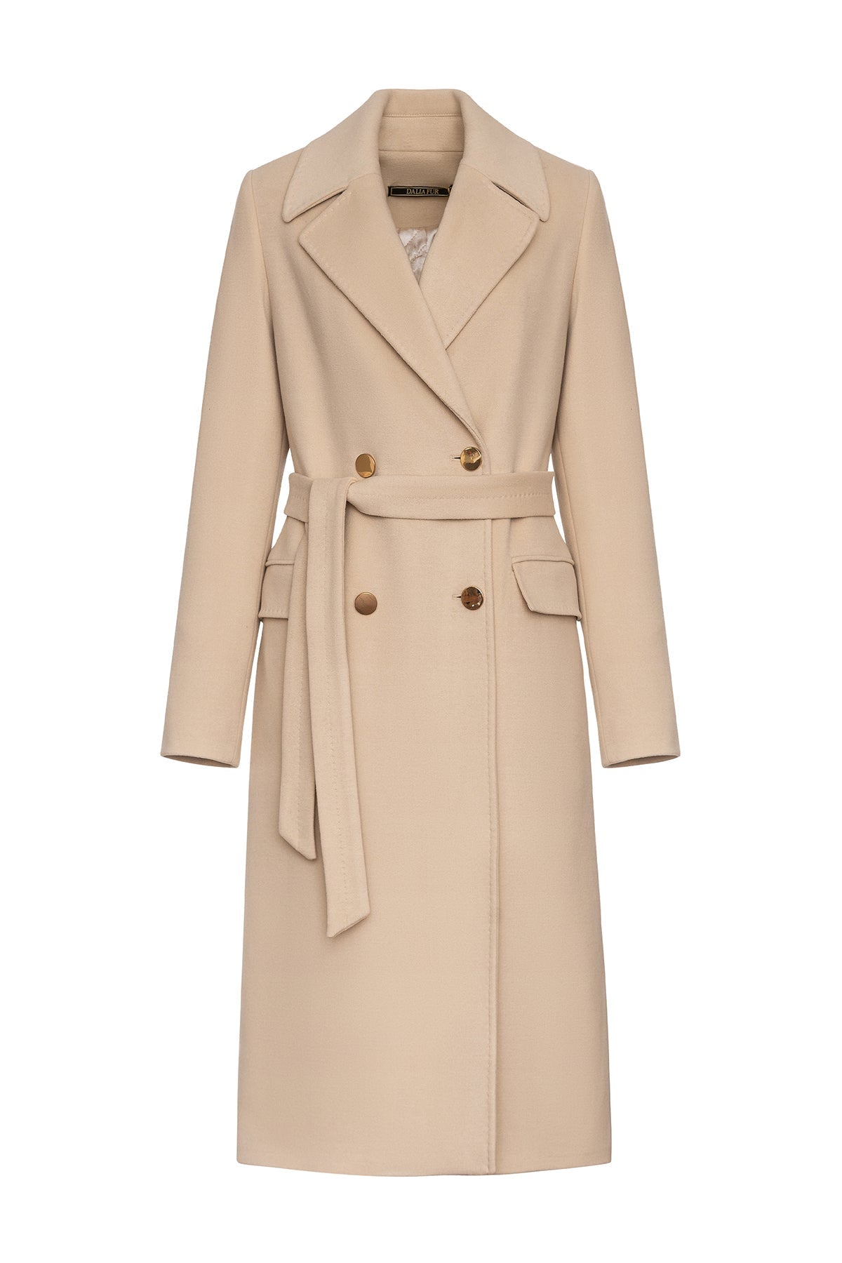Denise Cashmere Blend Overcoat in Nude - Overture Gifts