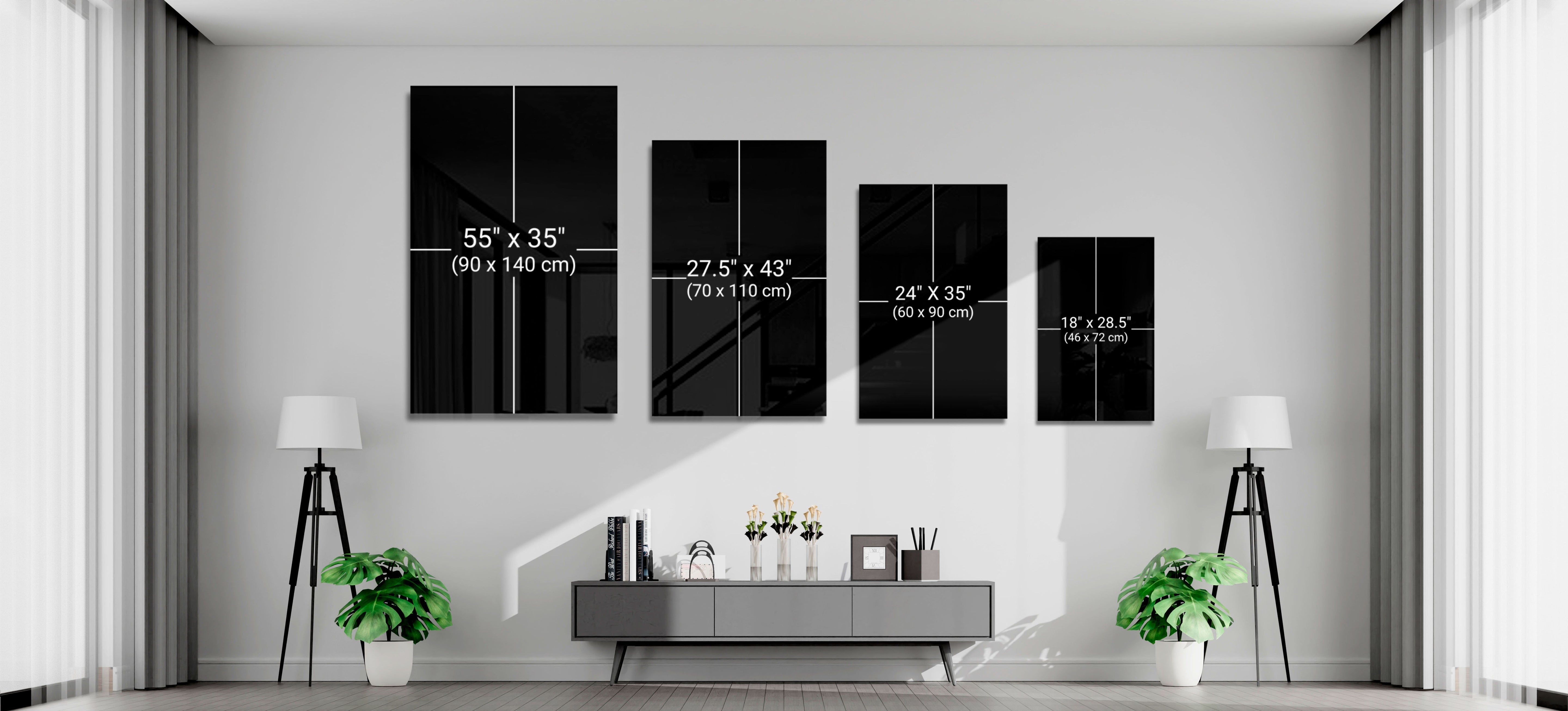 Get Shit Done Bold Black Glass Wall Art