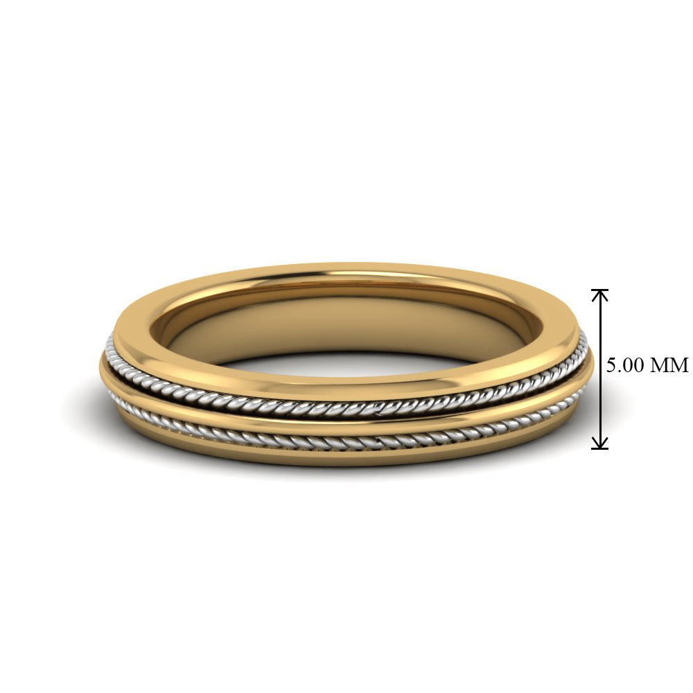 Double Rope Design 2 Tone Band