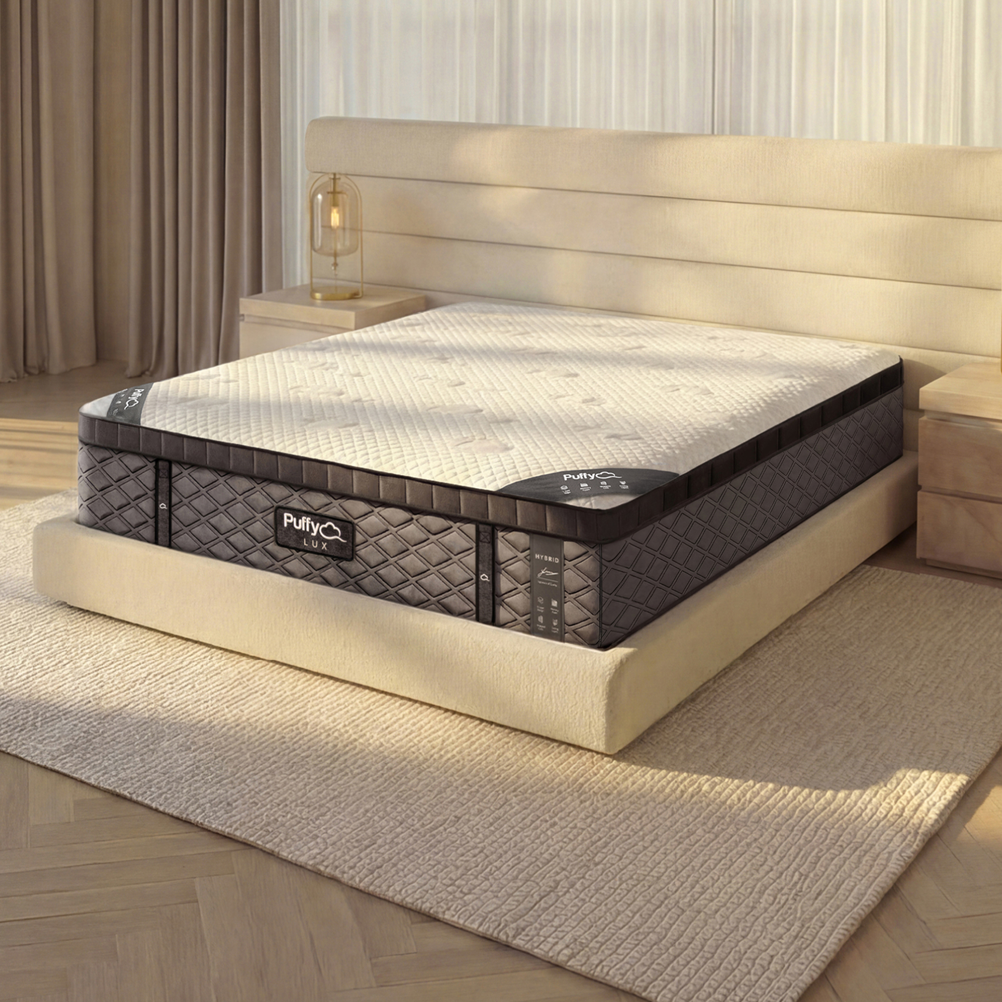 Puffy Lux Hybrid Mattress for Back Pain & Cooling Comfort