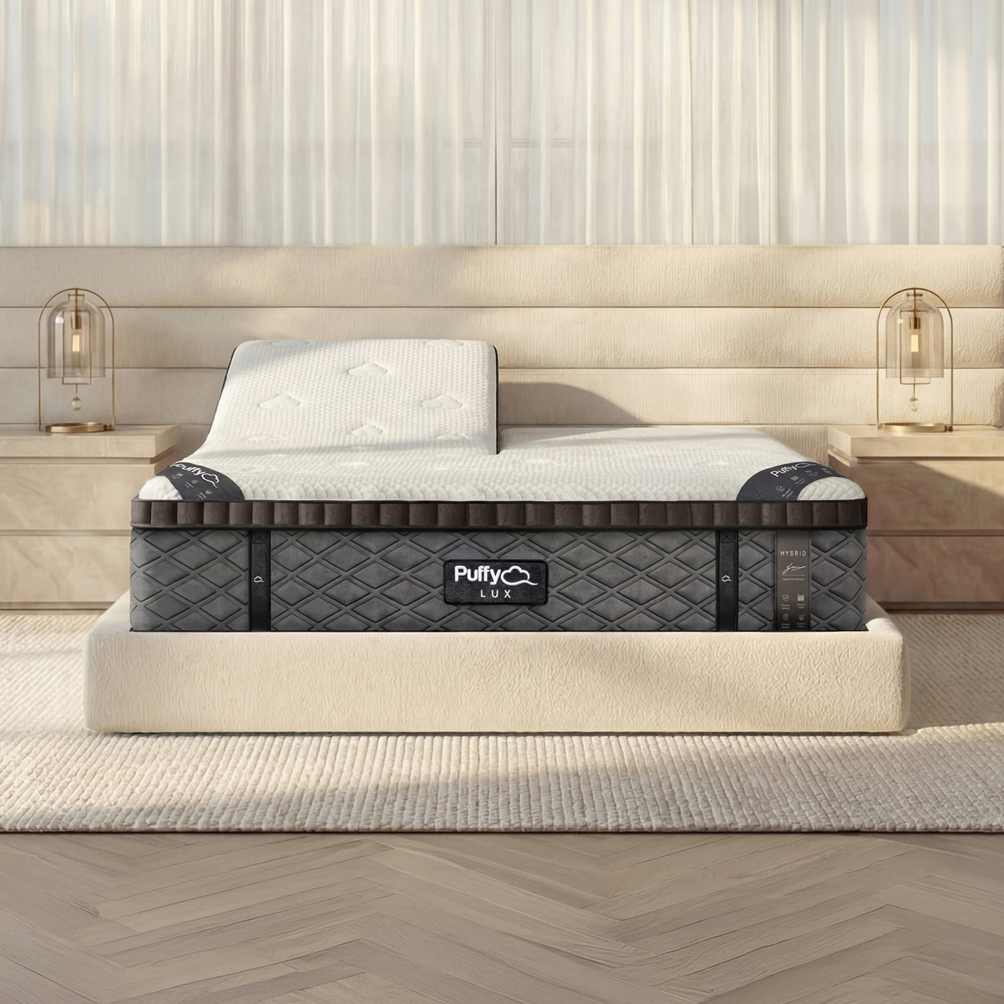 Puffy Lux Hybrid Mattress for Back Pain & Cooling Comfort