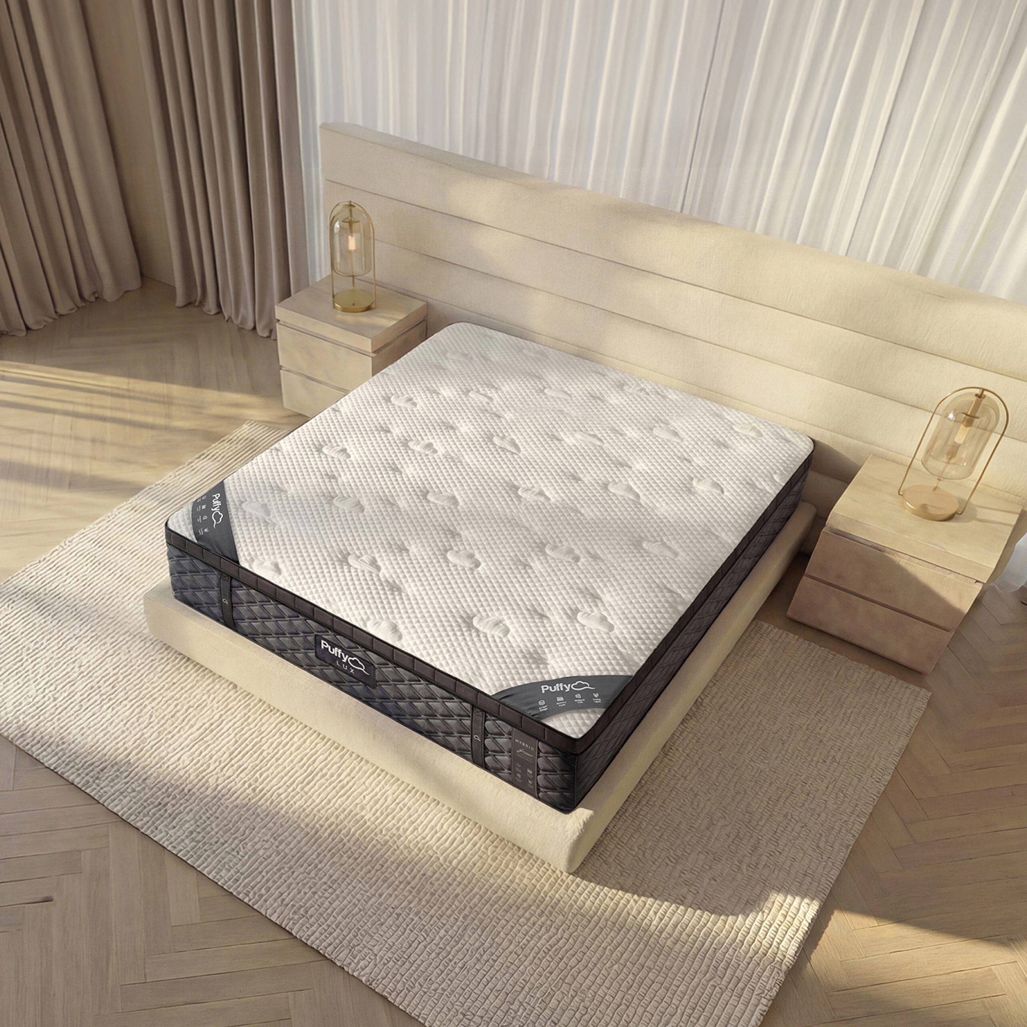 Puffy Lux Hybrid Mattress for Back Pain & Cooling Comfort