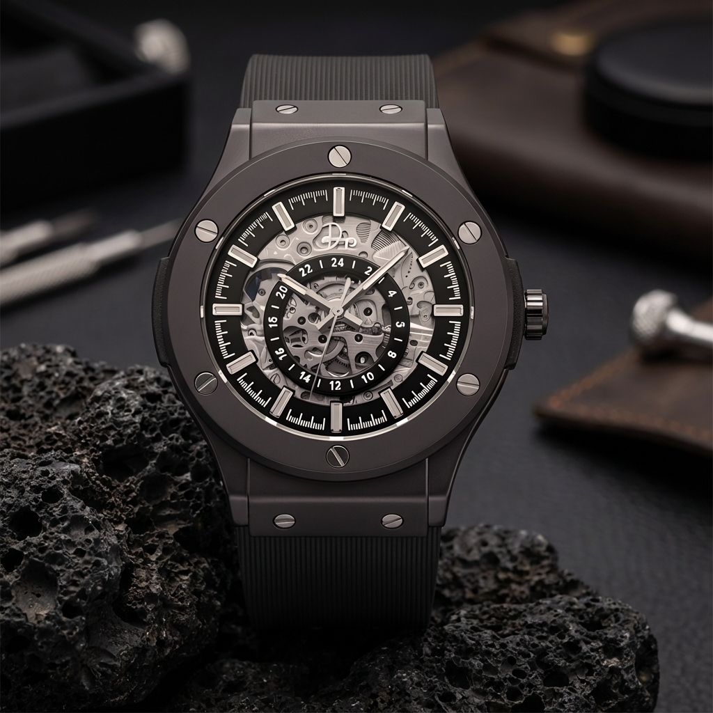Dapper Watches Skeleton Watch Gunmetal 199 Limited