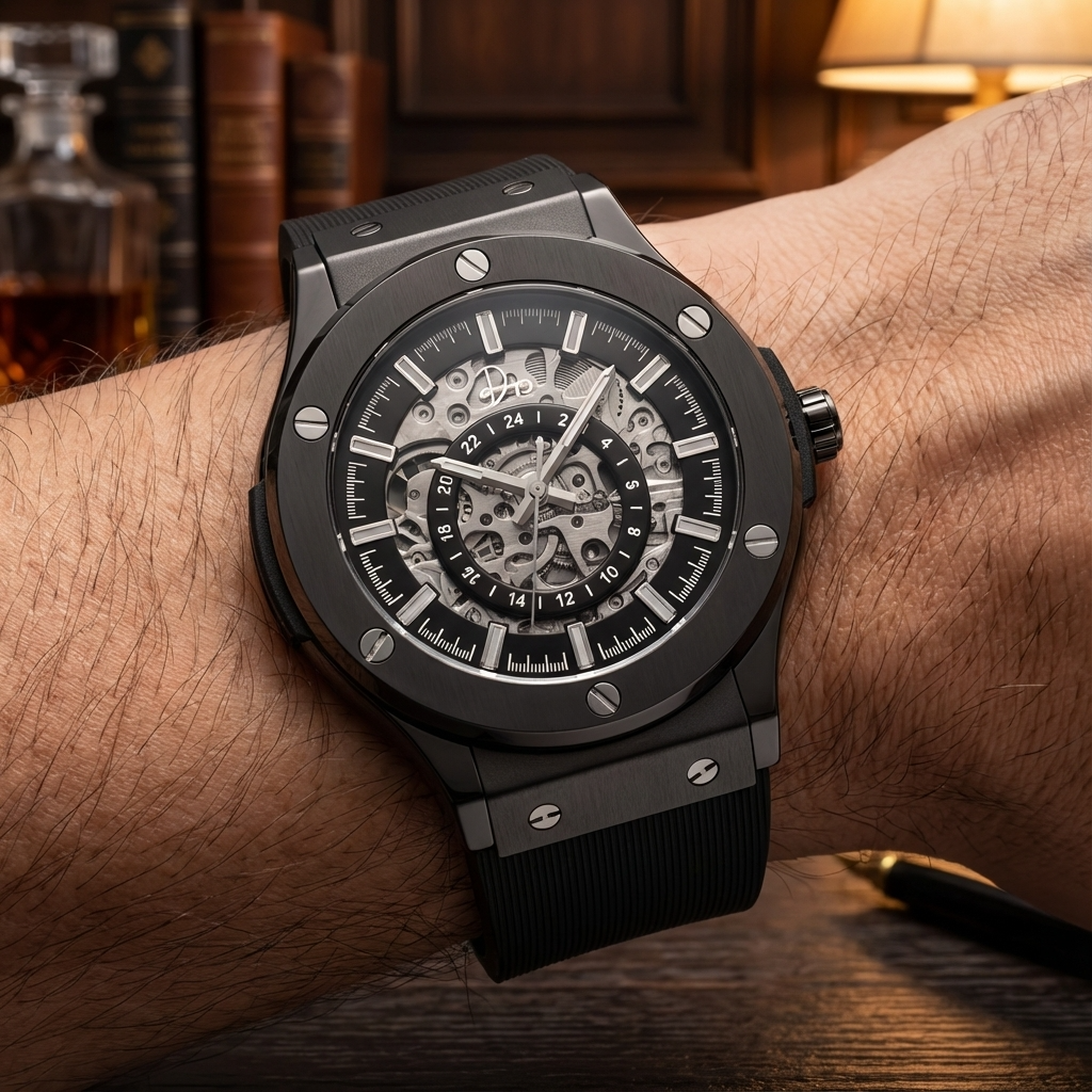 Dapper Watches Skeleton Watch Gunmetal 199 Limited