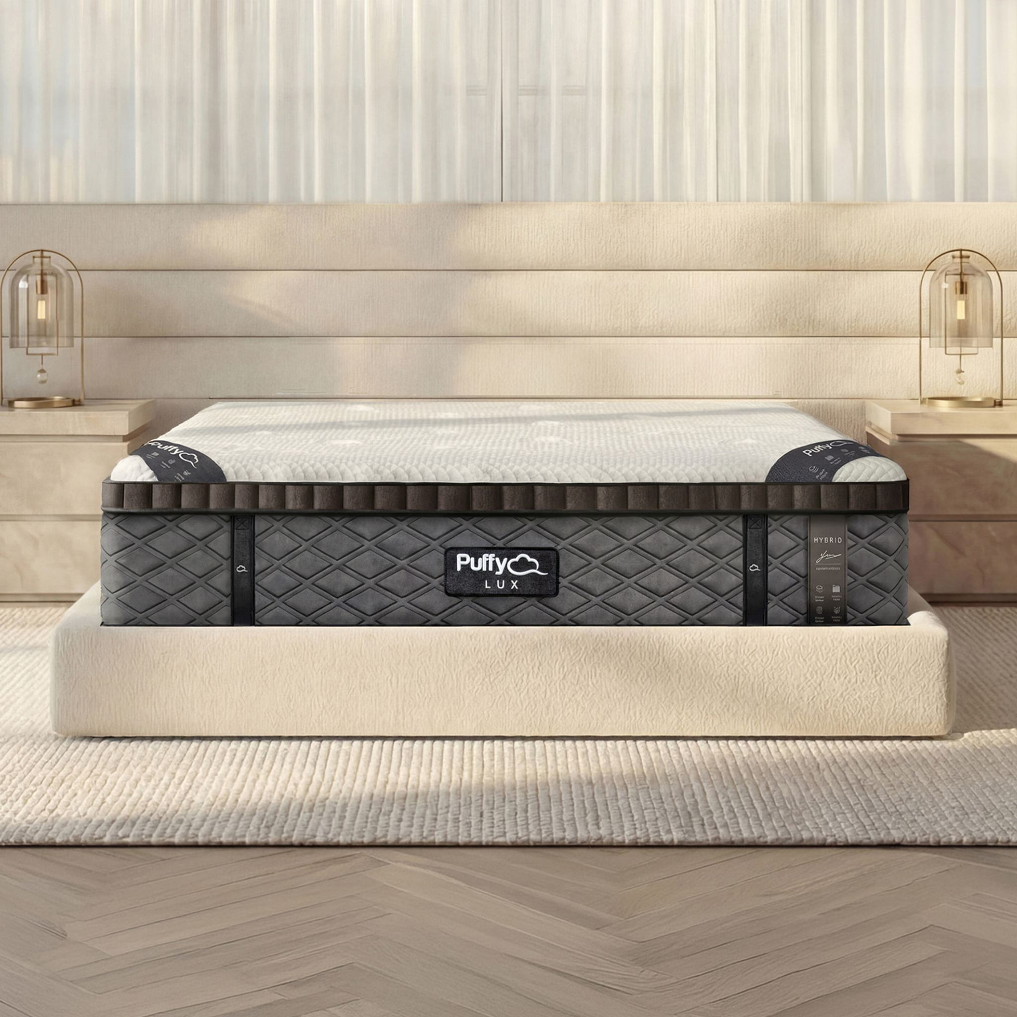 Puffy Lux Hybrid Mattress for Back Pain & Cooling Comfort