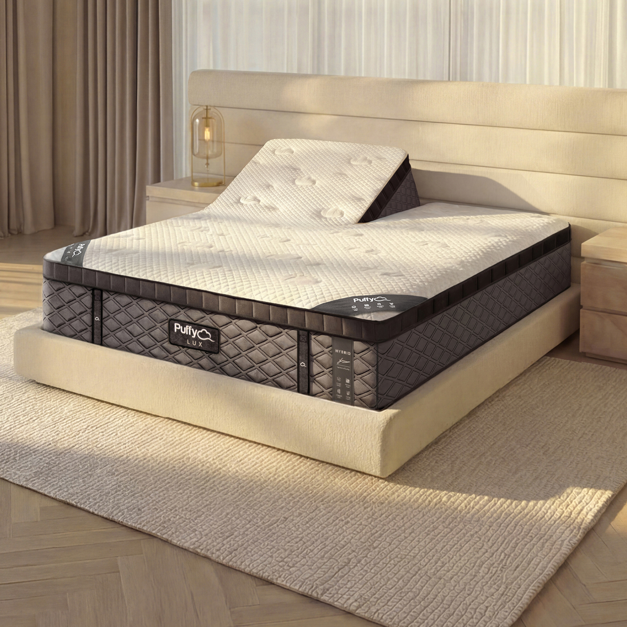 Puffy Lux Hybrid Mattress for Back Pain & Cooling Comfort