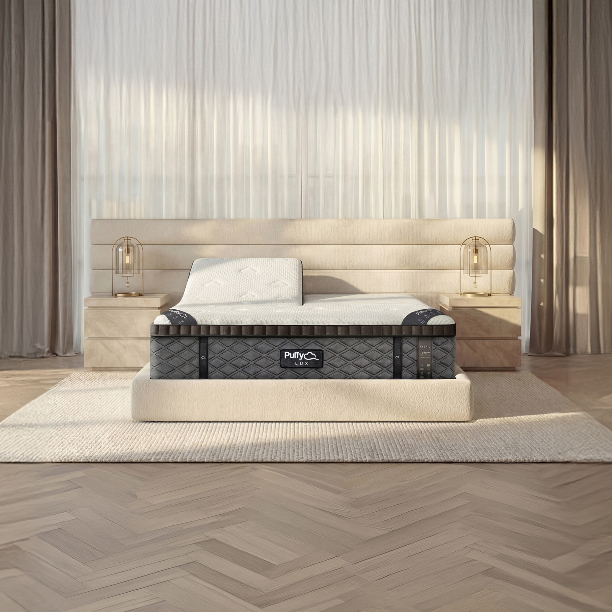 Puffy Lux Hybrid Mattress for Back Pain & Cooling Comfort