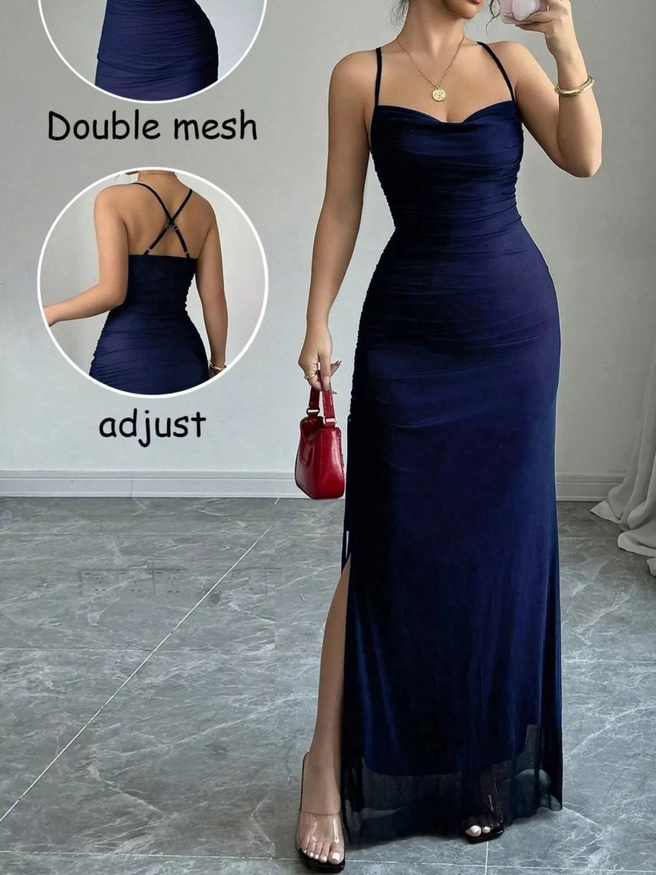 Sweetheart Neck Spaghetti Strap Maxi Dress