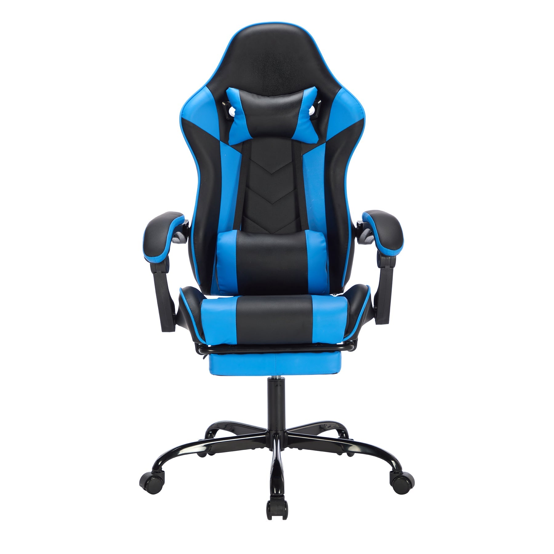 Gaming Chair with Footrest and Lumbar Support