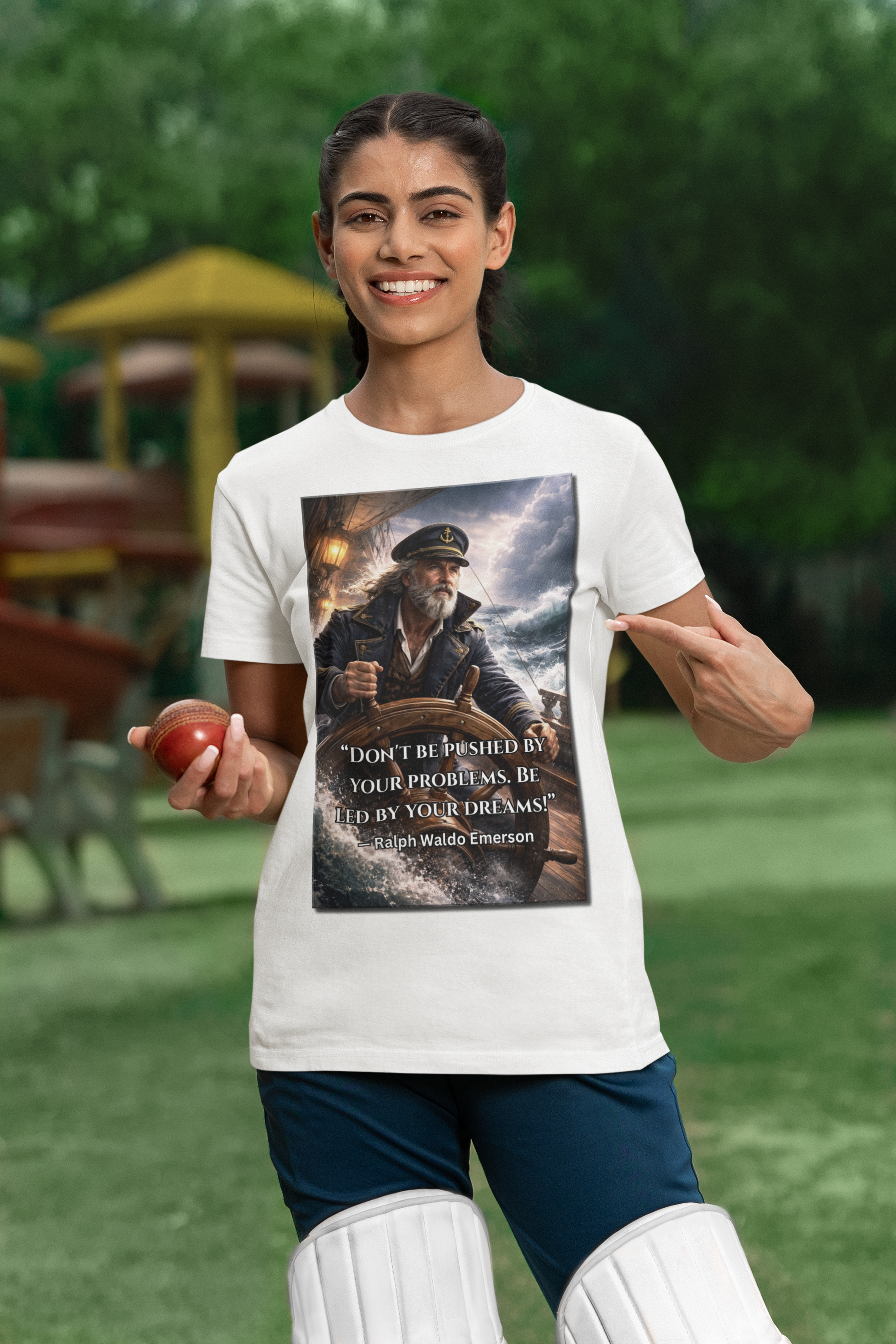 Don't be pushed by your problems - Under ArmourⓇ athletic t-shirt