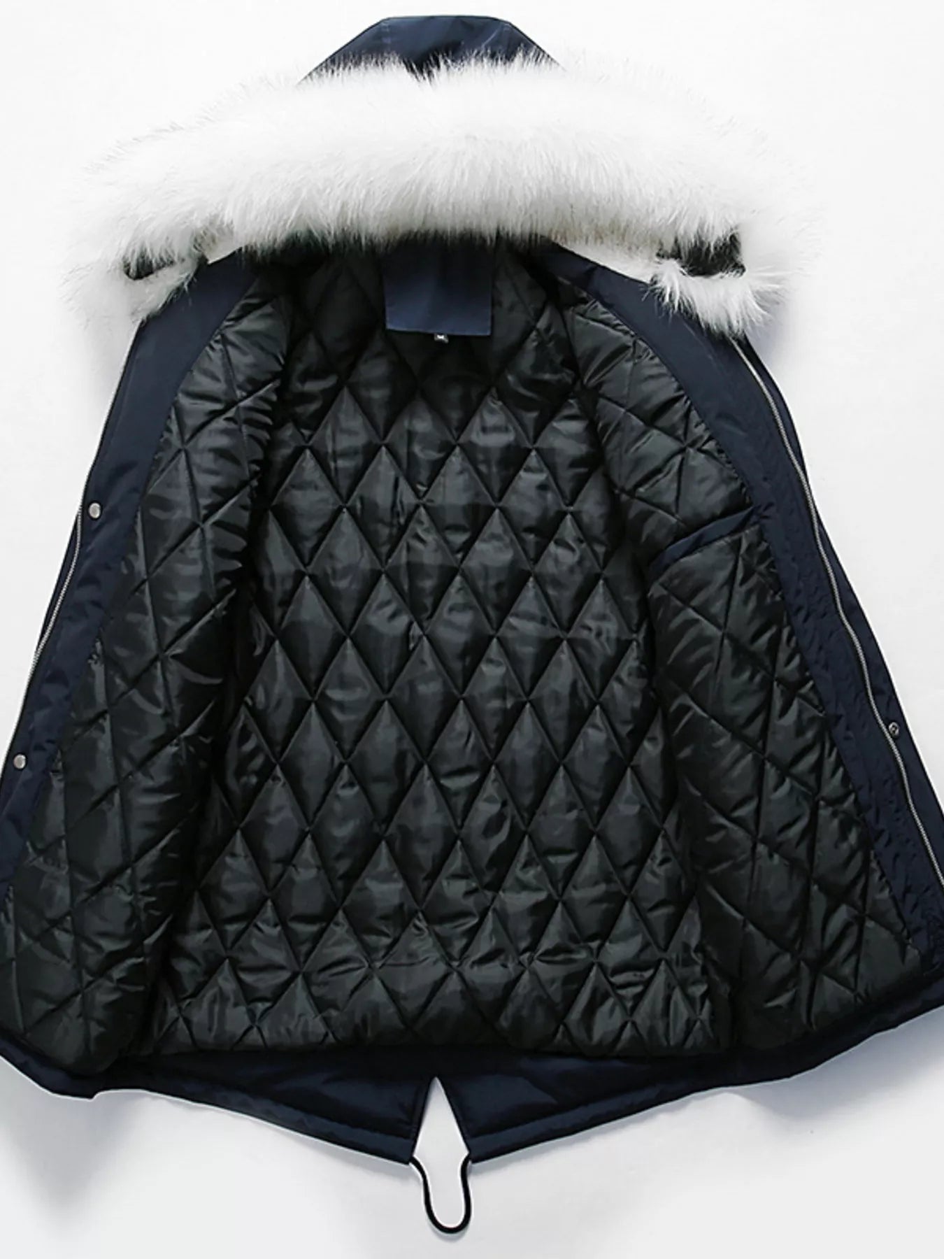 Men's Plus Size Fur Hooded Winter Parka Jacket