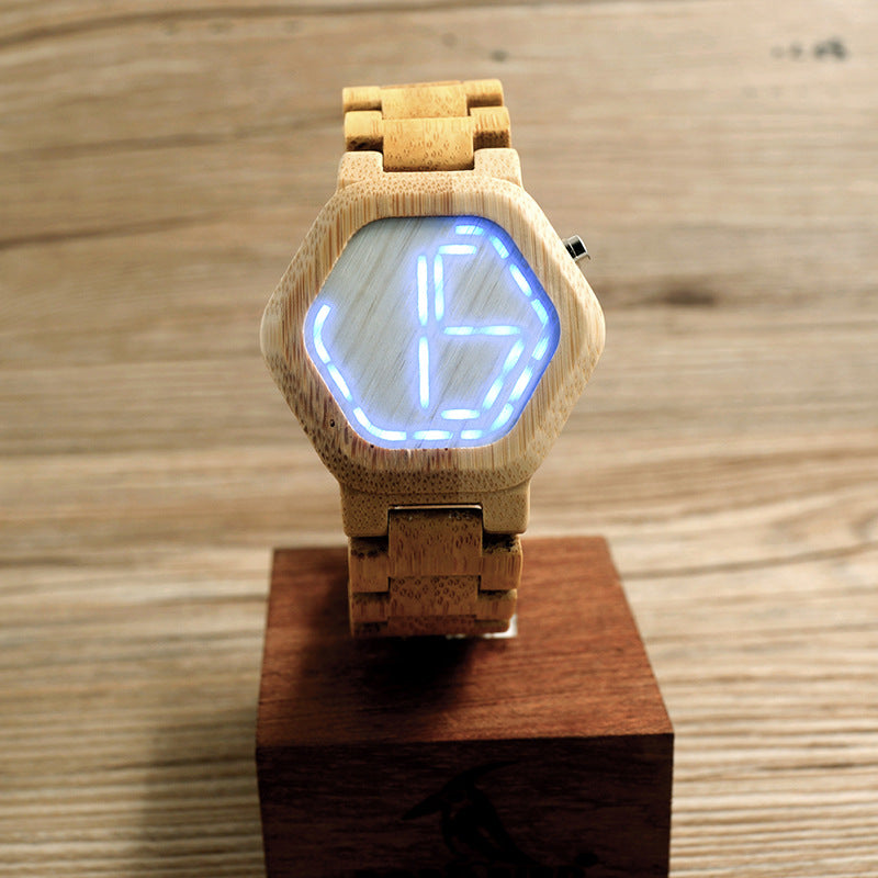 Classic Wooden Quartz Analog Watch