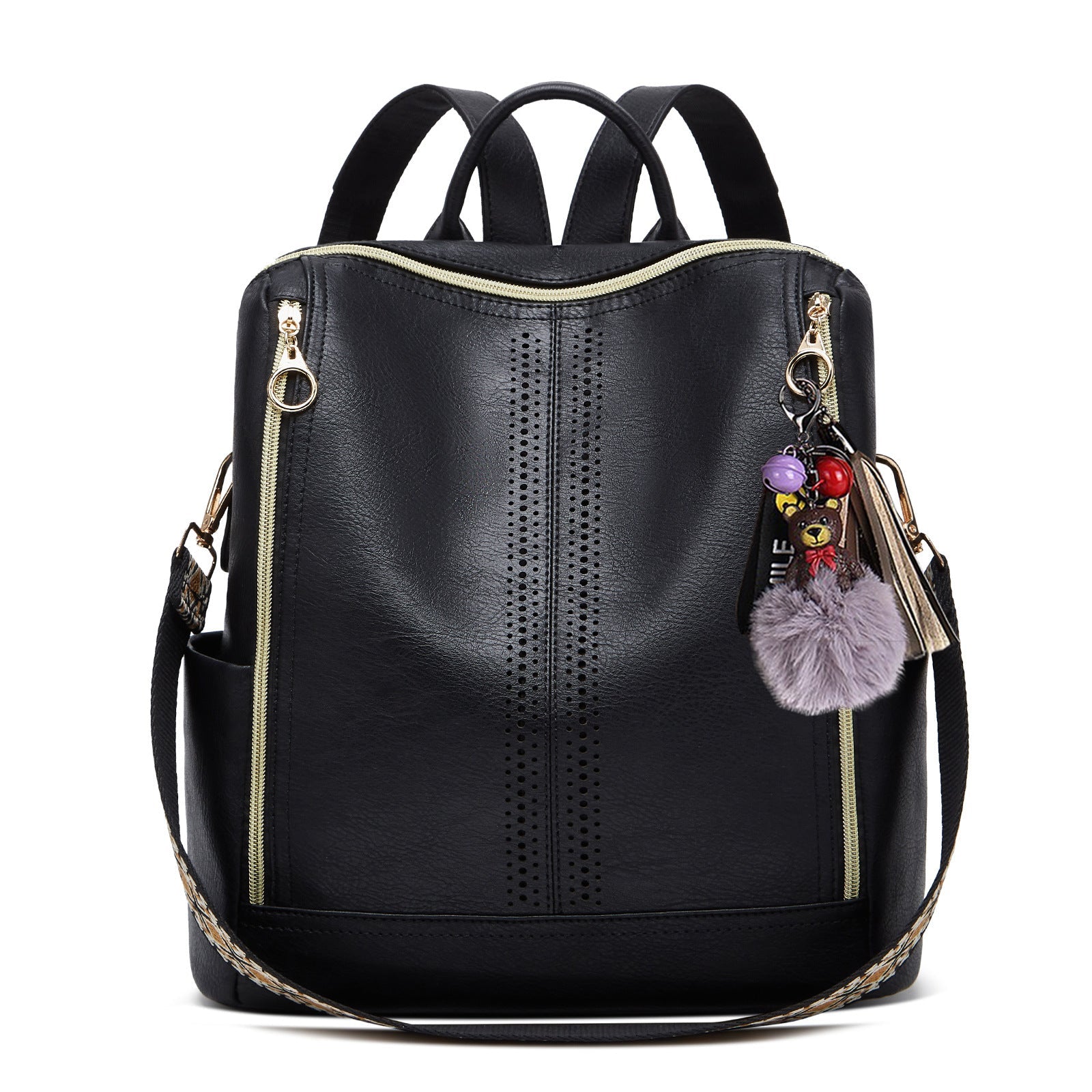 Springsummer Korean-style Casual Soft-leather Womens Backpack