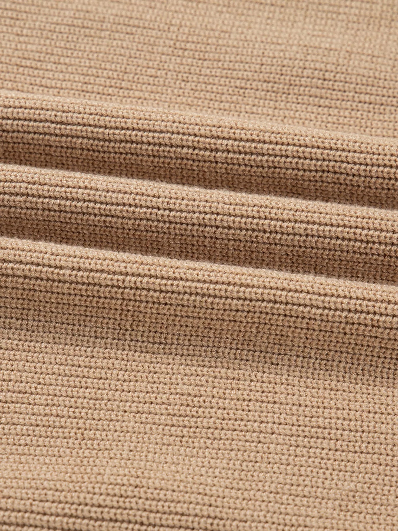 Pearl Embellished Keyhole Ribbed Sweater Dress