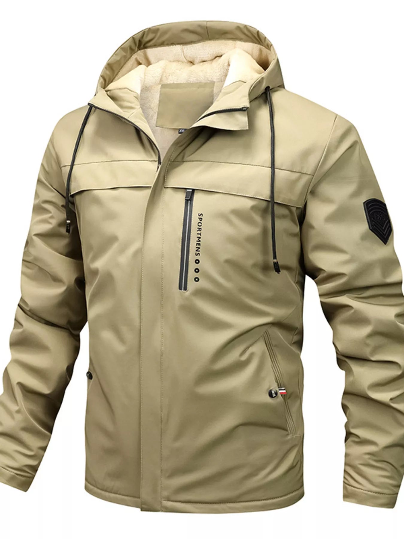 Men's Plus Size Winter Warm Hooded Parka Jacket