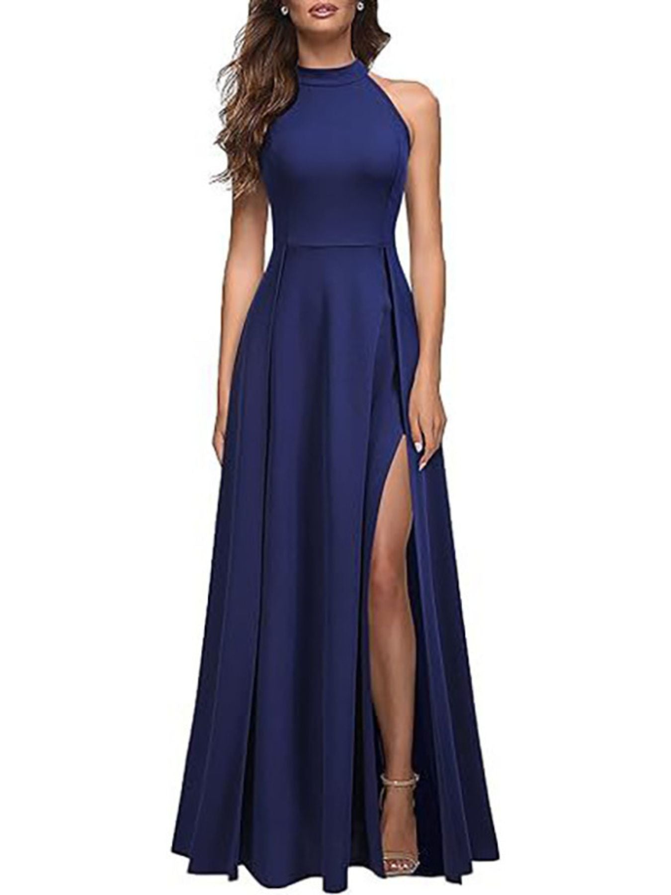 Sleeveless Slit Maxi Dress