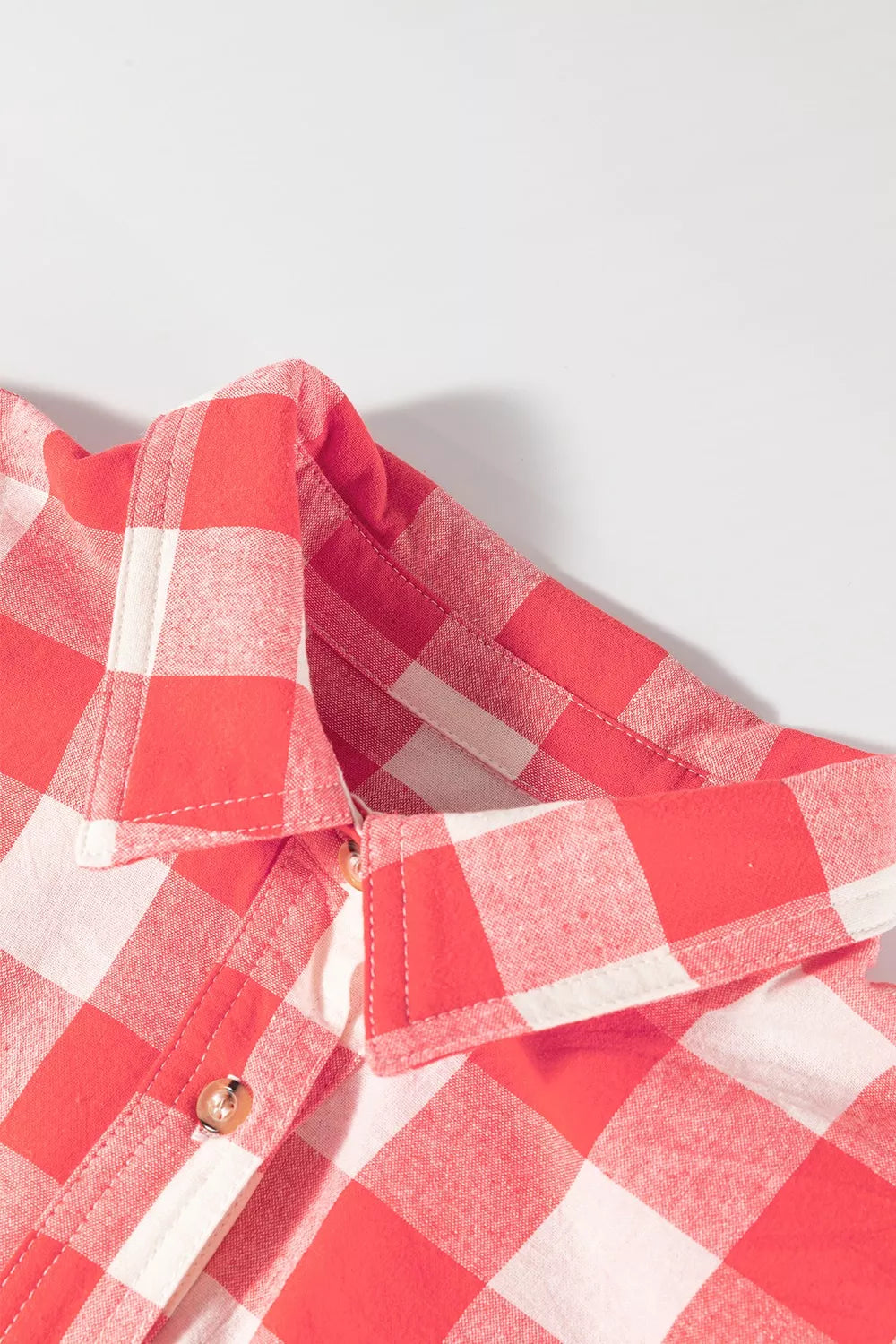 Oversized Plaid Button-Down Shirt Dress