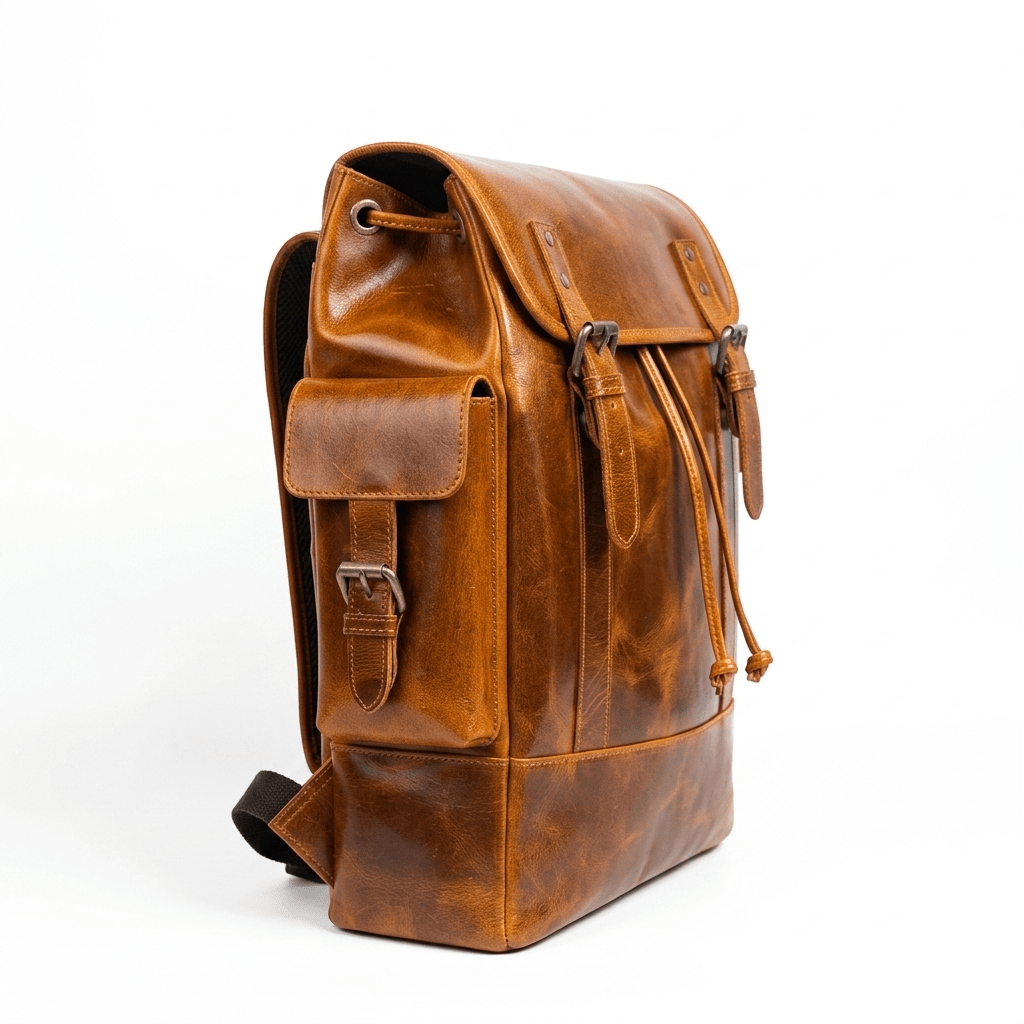 Earthen Leather Laptop Backpack, Luxury Leather - Overture Gifts