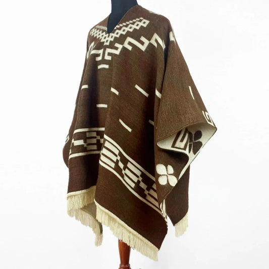 Handcrafted Alpaca Poncho in Eastwood Style