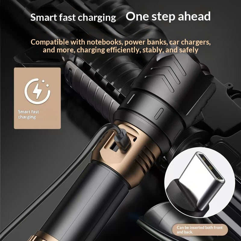Ultra-bright Flashlight Ultra-bright Laser Beam Long-range Outdoor Use