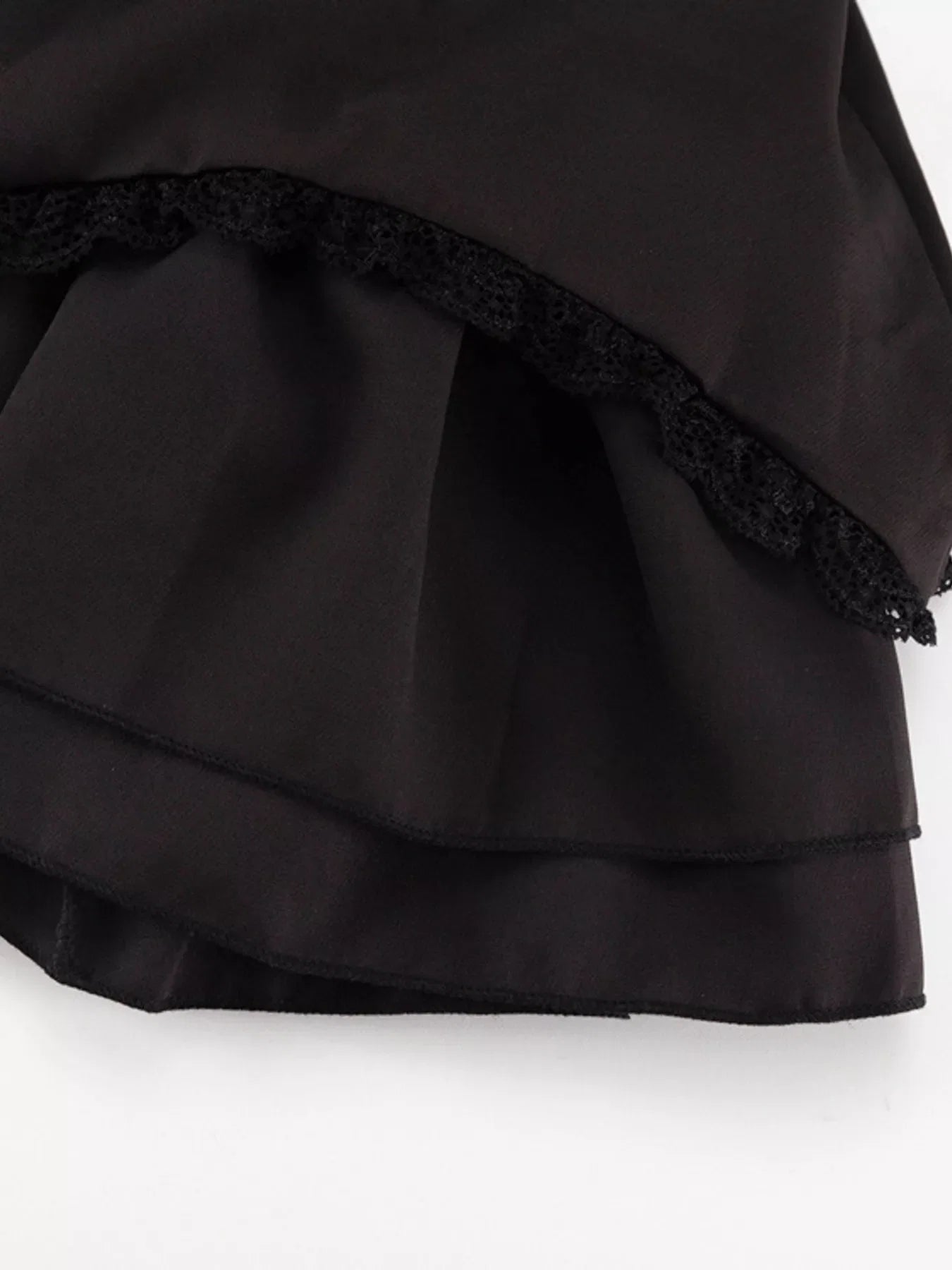 Tie-Shoulder Ruffled Mini Dress