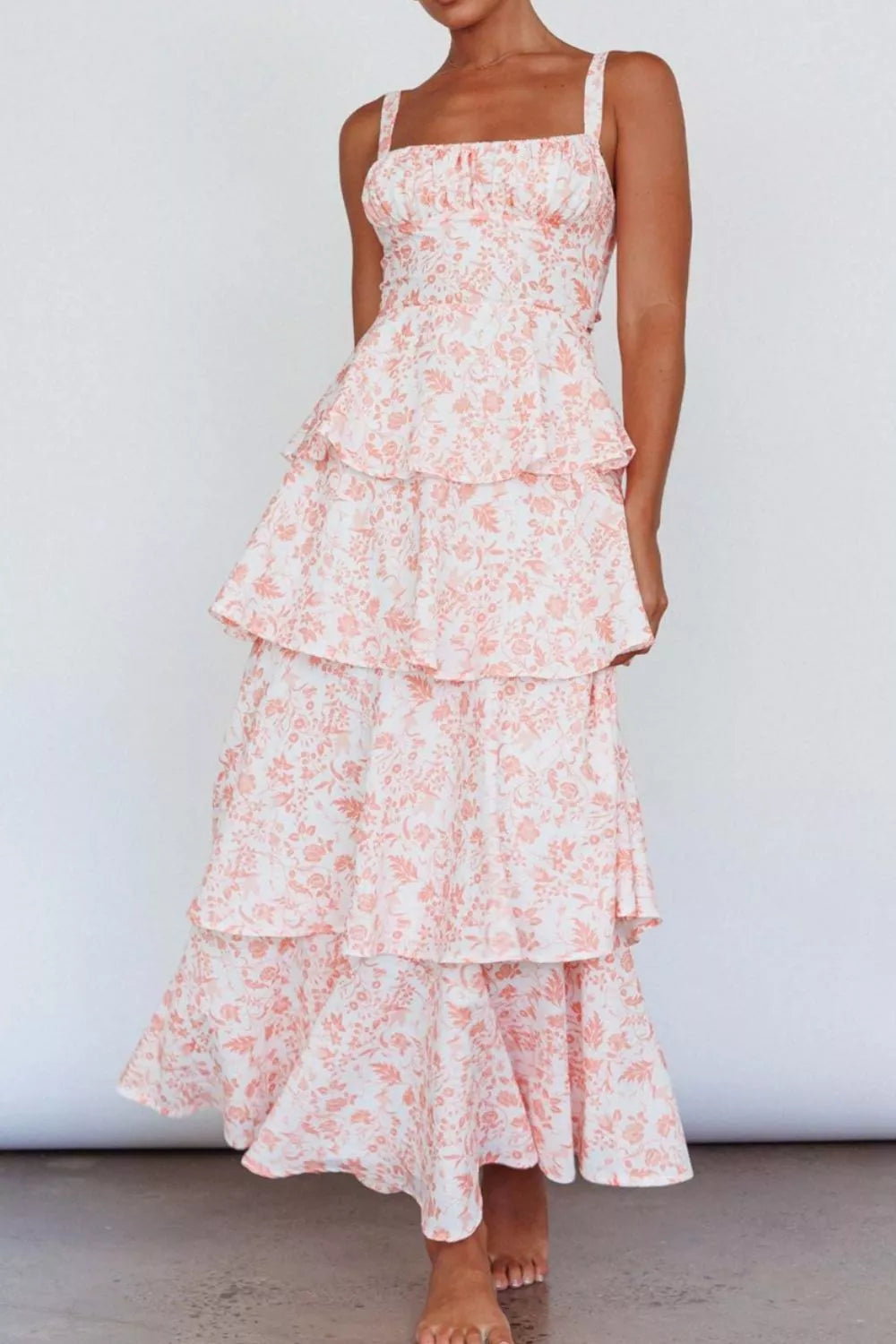 Floral Layered Maxi Dress