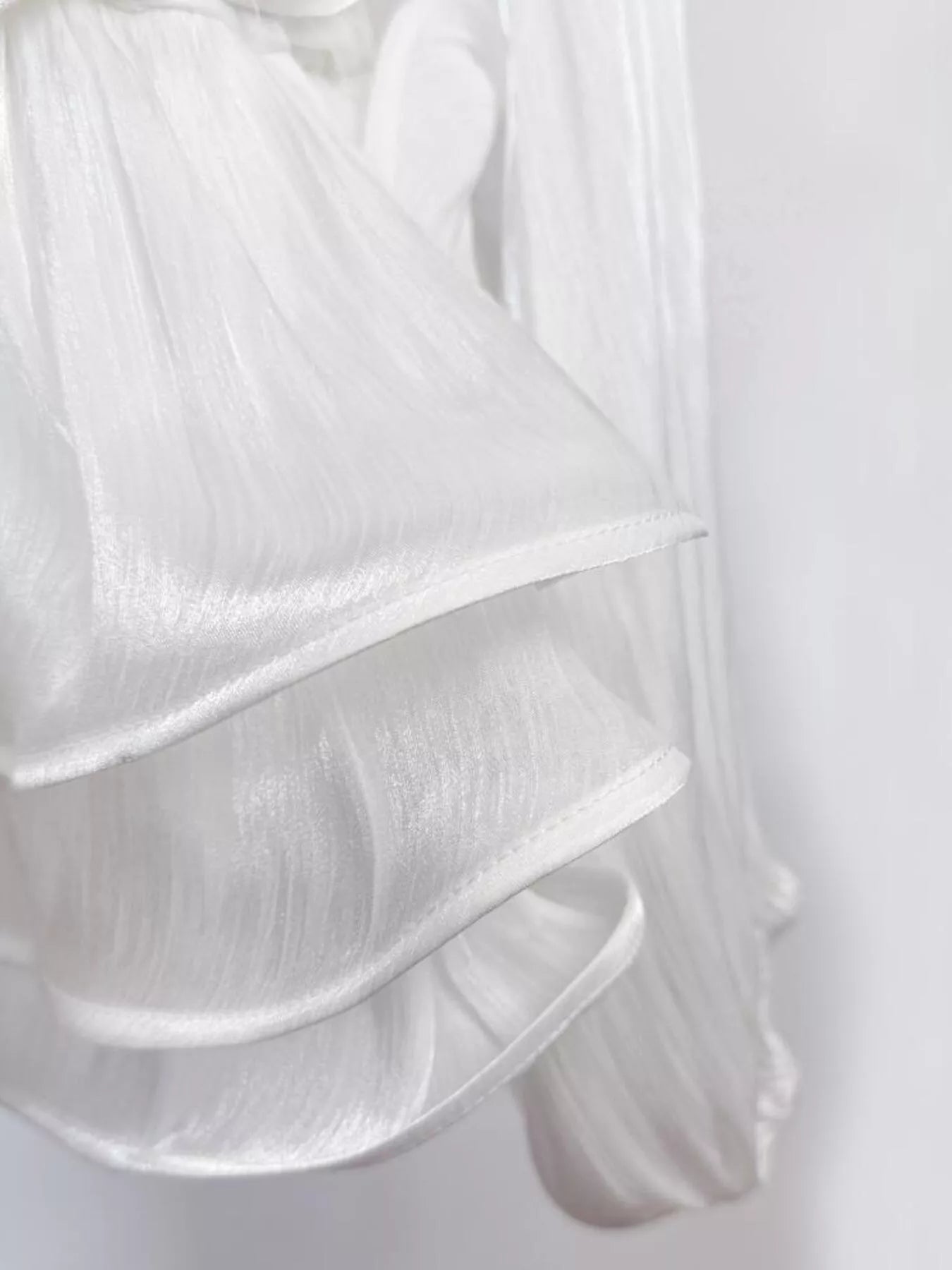 Ruffled Long Sleeve Mini Dress