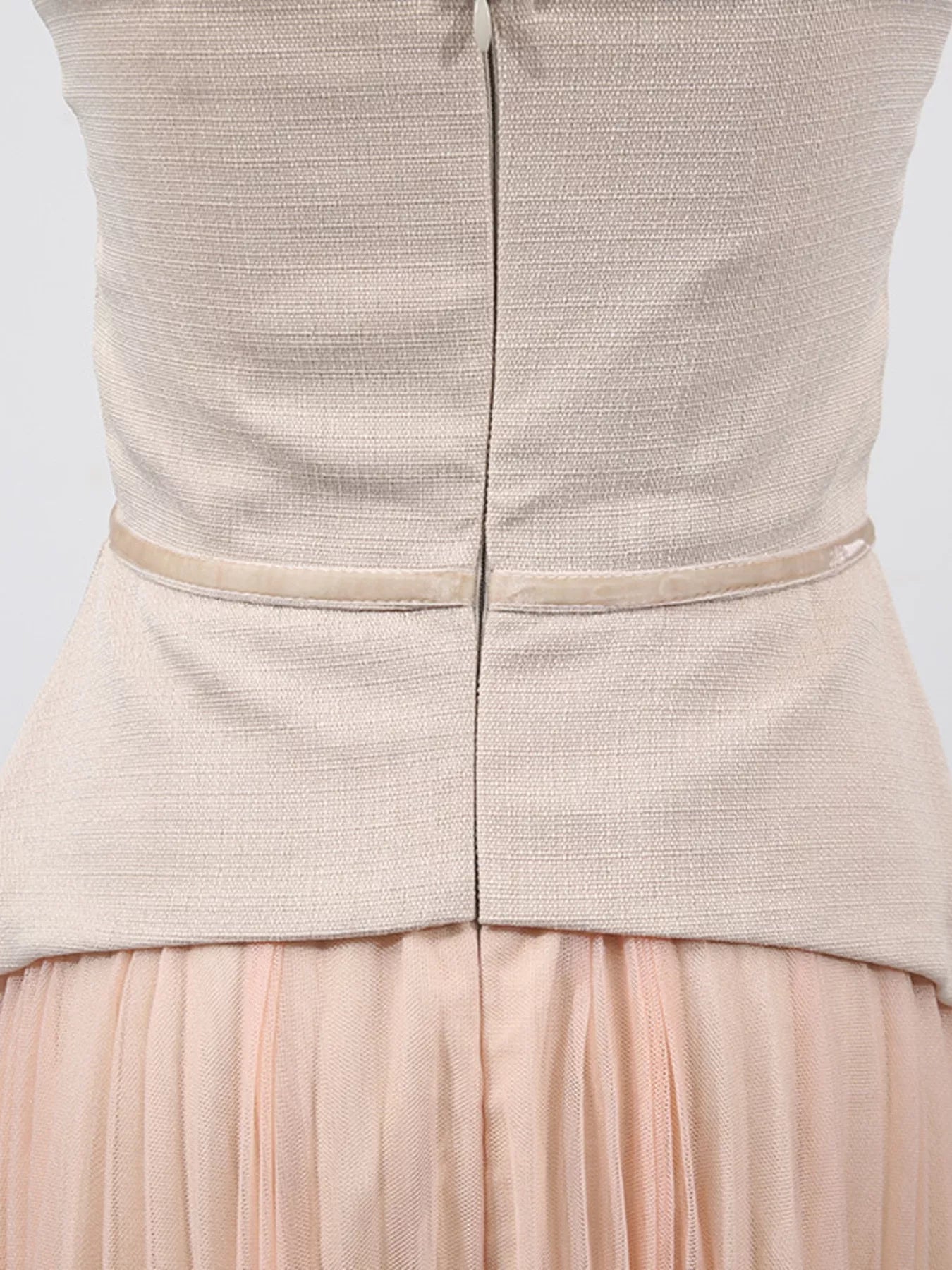Embroidered Tulle Pleated Midi Dress