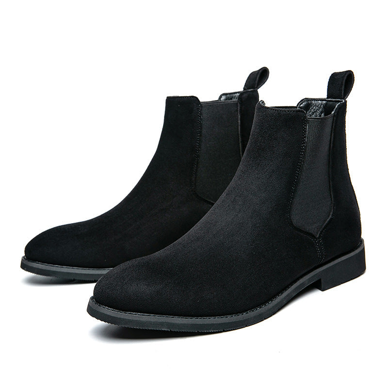Plus-size Formal Casual Shoes High-top Leather Shoes European And American-style Ankle Boots