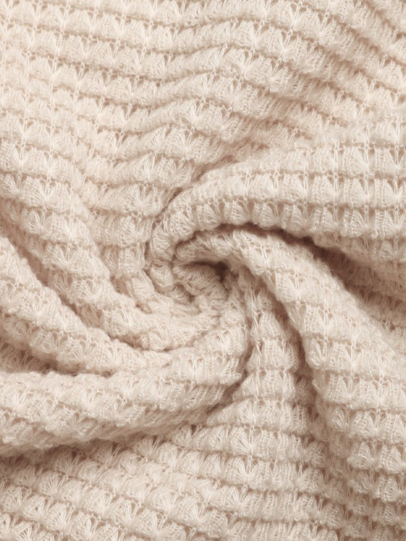 Textured Knit Bubble Hem Mini Dress