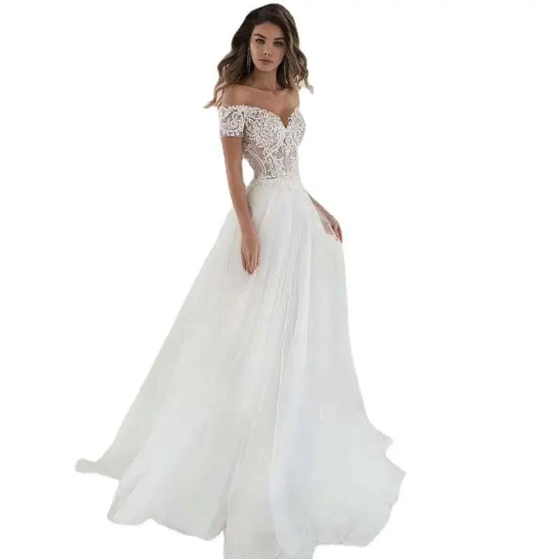 Elegant Lace Light Wedding Dress
