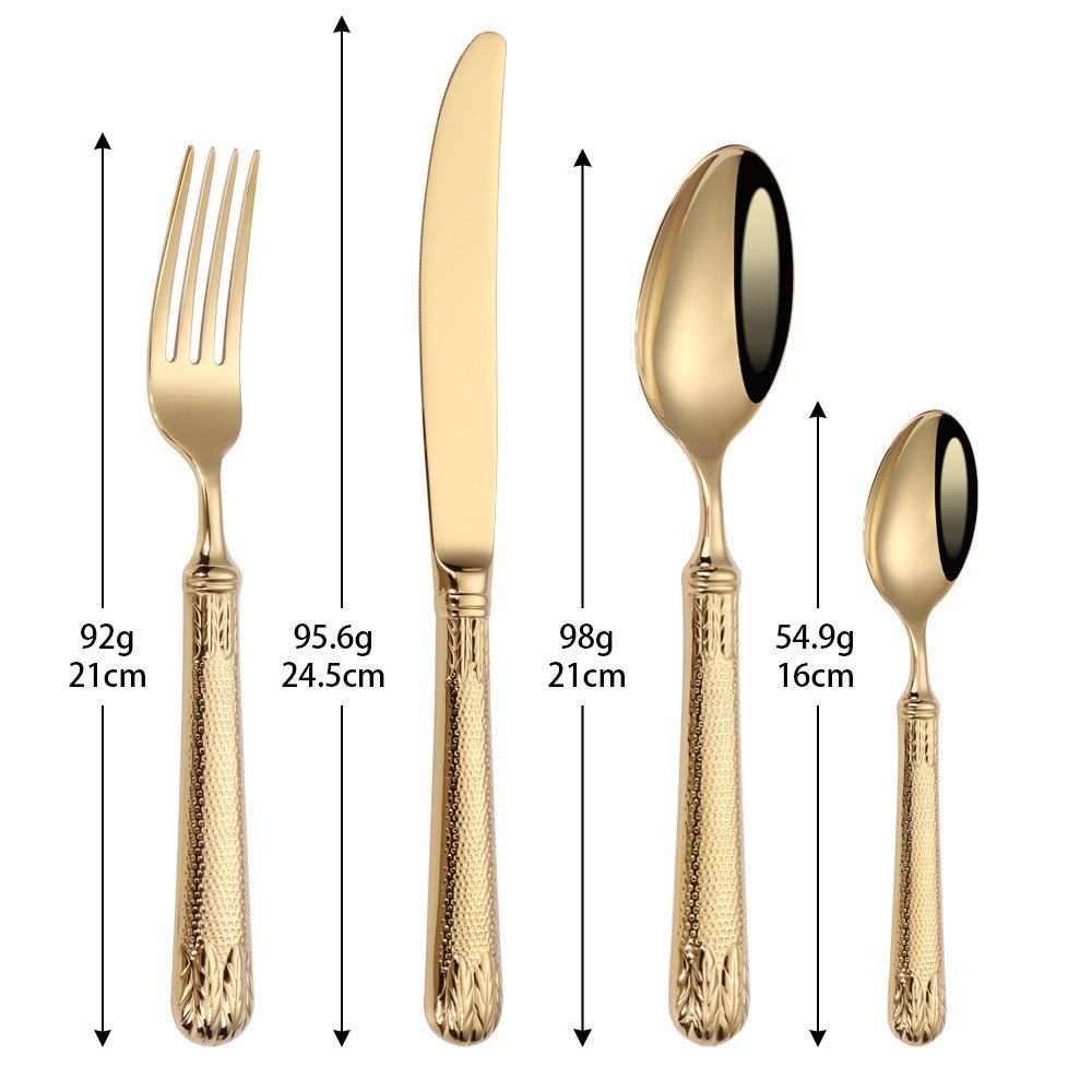 Elnoora Gold&Silver Luxury Cutlery Set | Yedwo - Overture Gifts