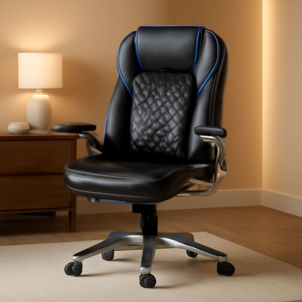 Ergonomic High Back Leather Office Chair For Home Use - Overture Gifts