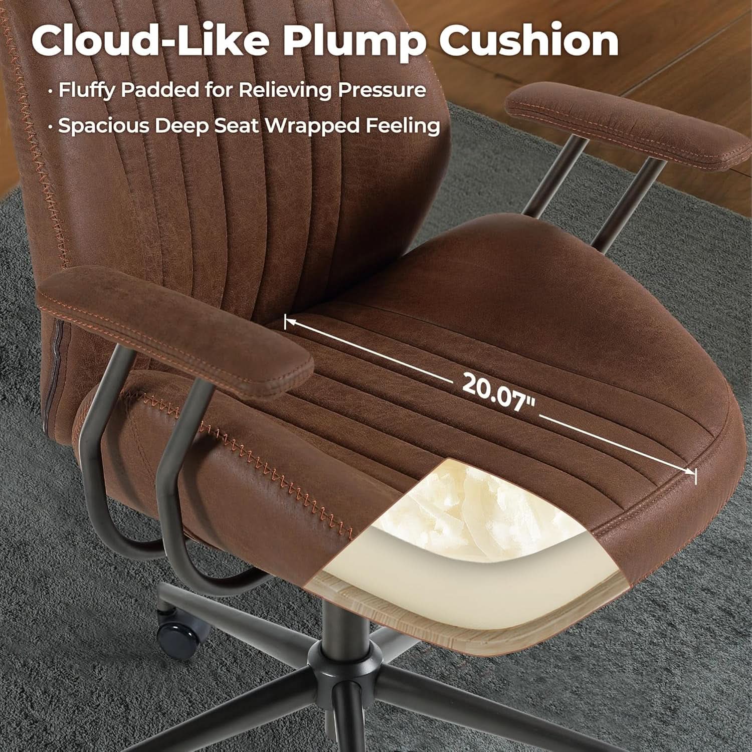 Ergonomic Office Chair High Back Dark Coffee Executive - Overture Gifts