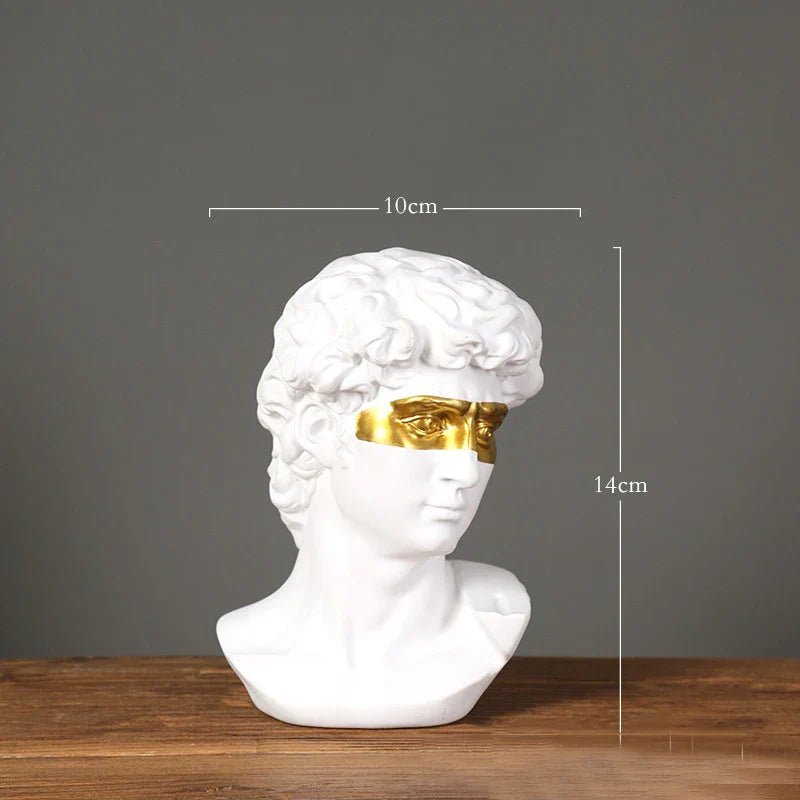 European Home Decoration David Head ResinStatues Statues Home Decor Modern Abstract Art Bust Sculpture Art Sketch Practice - Overture Gifts