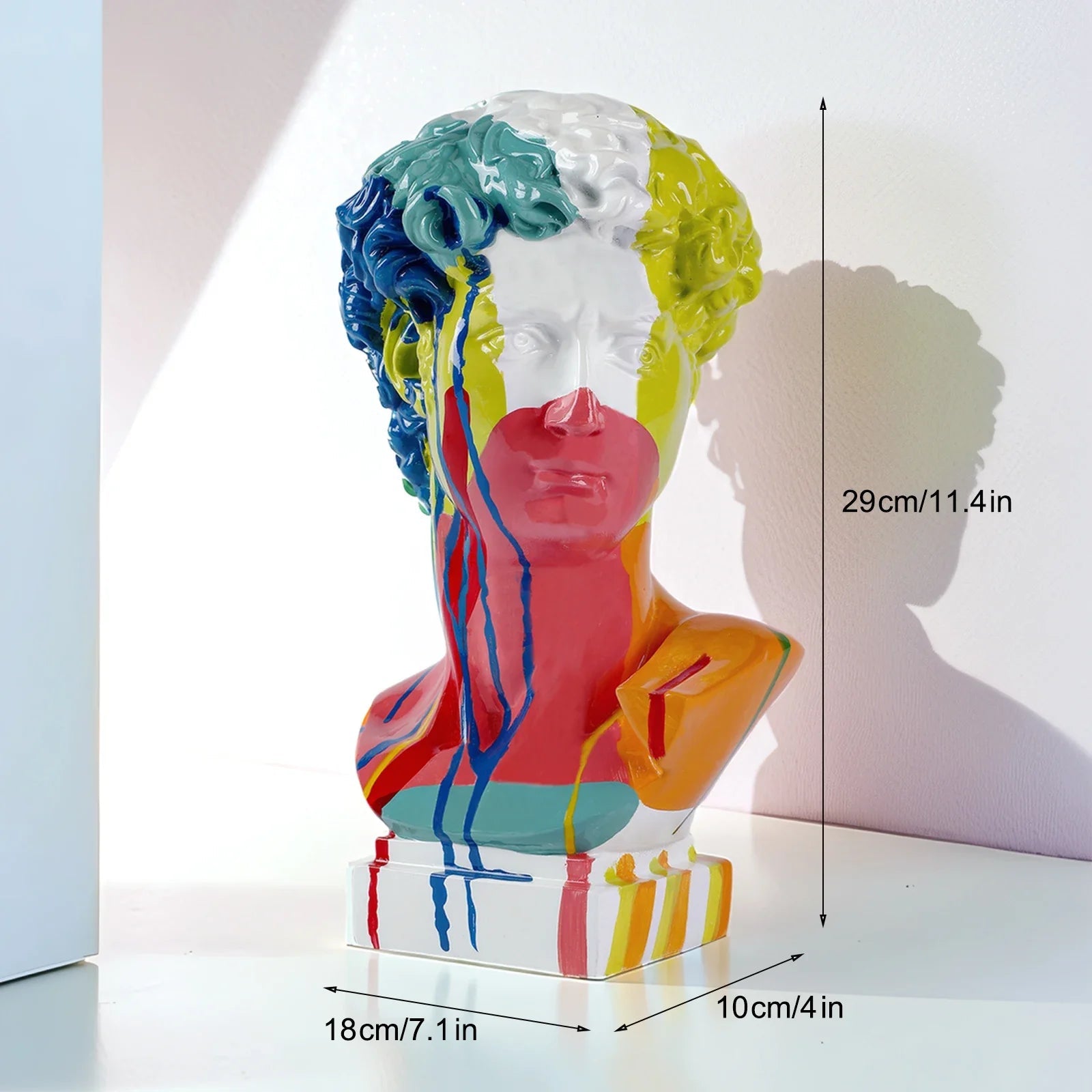 European Home Decoration David Head ResinStatues Statues Home Decor Modern Abstract Art Bust Sculpture Art Sketch Practice - Overture Gifts