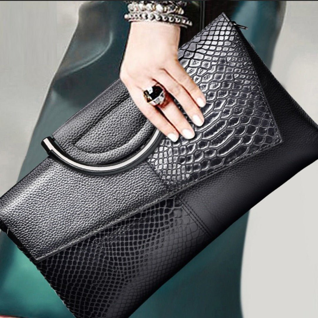 Evening Clutch bag women large capacity banquet handbag crocodile pattern women's fashion temperament crossbody bag - Overture Gifts