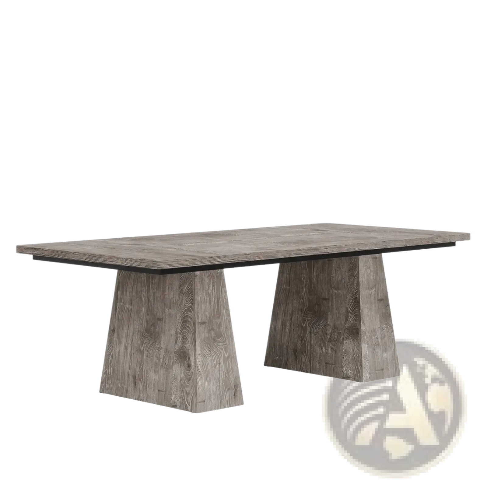 Executive Desk 63 Inch Gray Wood Computer Workstation