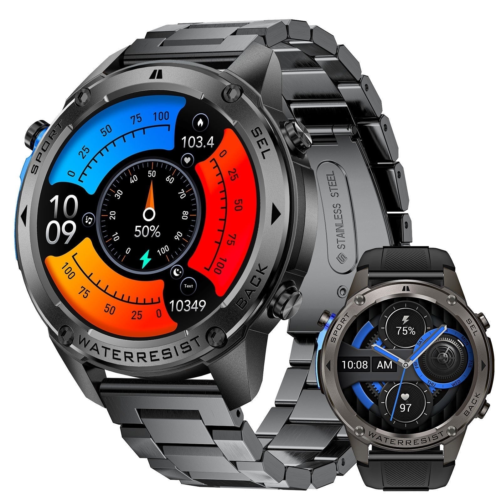 Bluetooth Calling GPS Beidou Positioning Triple-Proof Smartwatch
