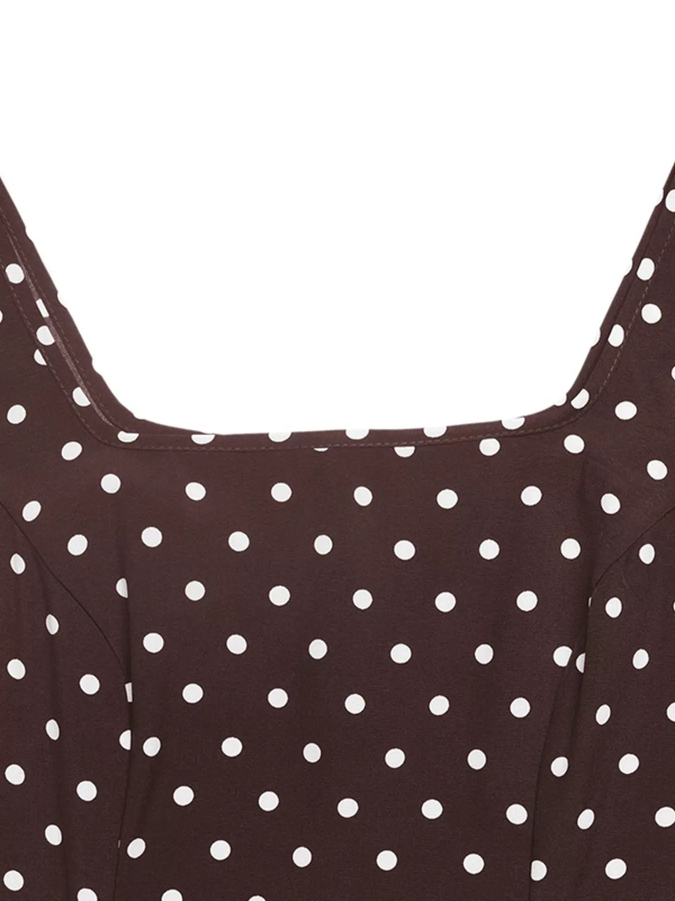 Polka Dot Sleeveless Maxi Dress