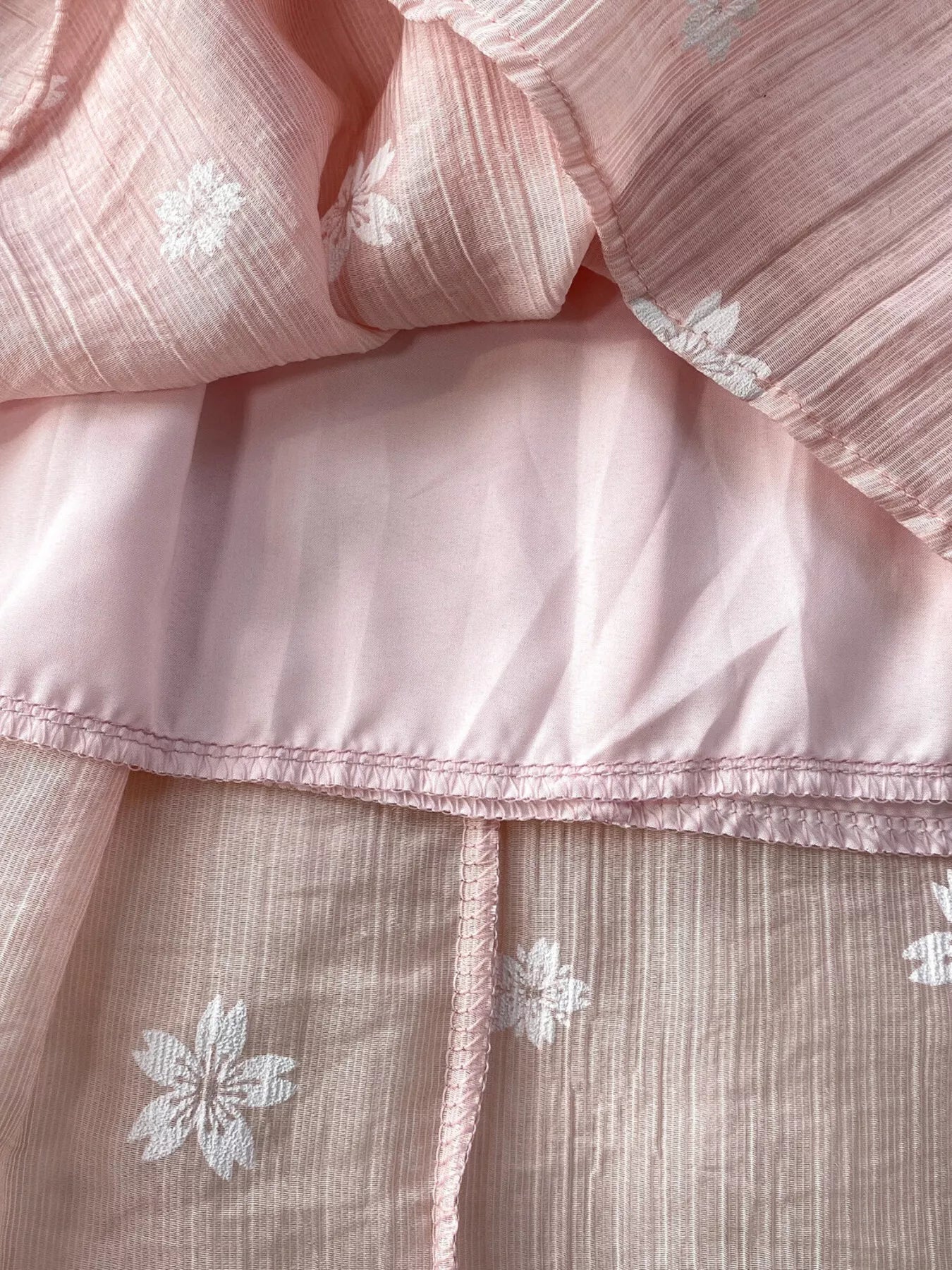 Floral Puff Sleeve A-Line Midi Dress