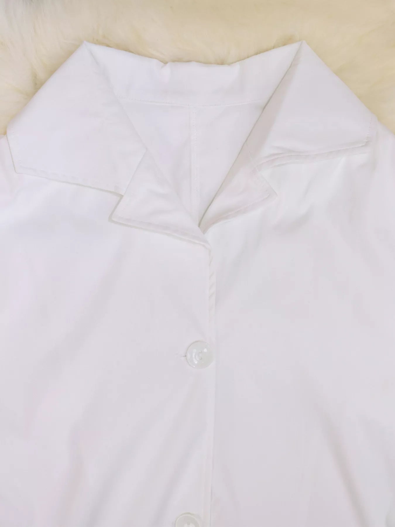 Tie Waist Midi Shirt Dress