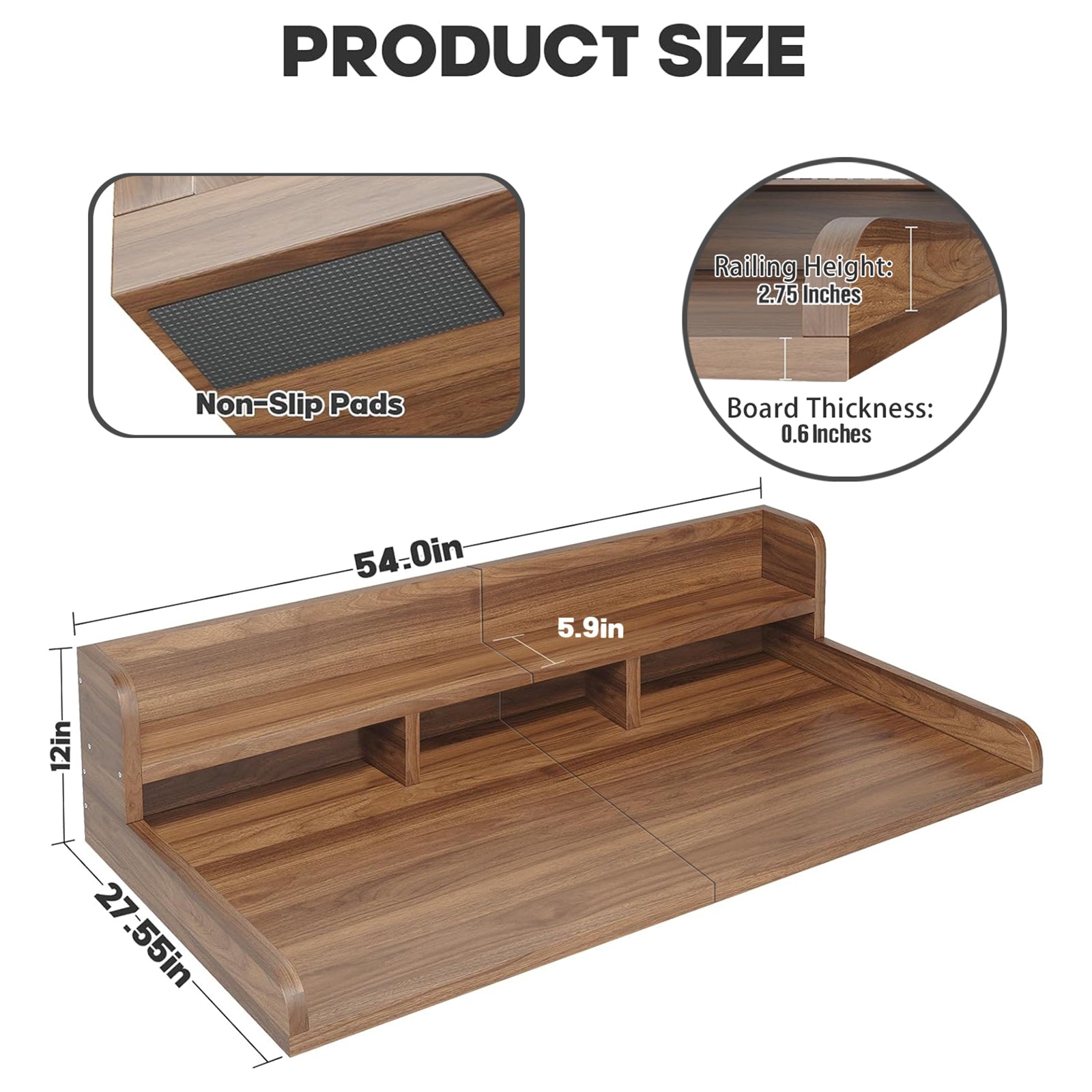 Washer Dryer Countertop with Non-slip Pads